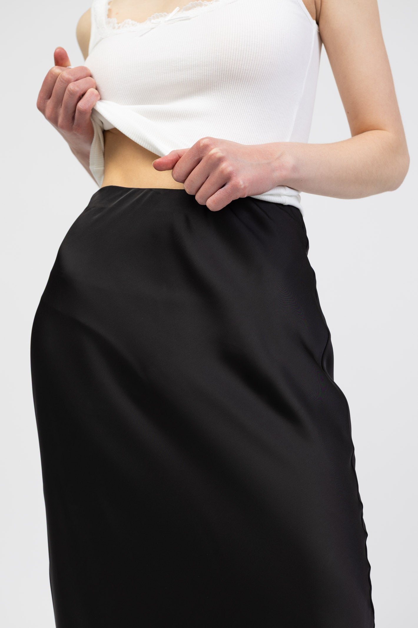 Maxirock in Satin-Optik