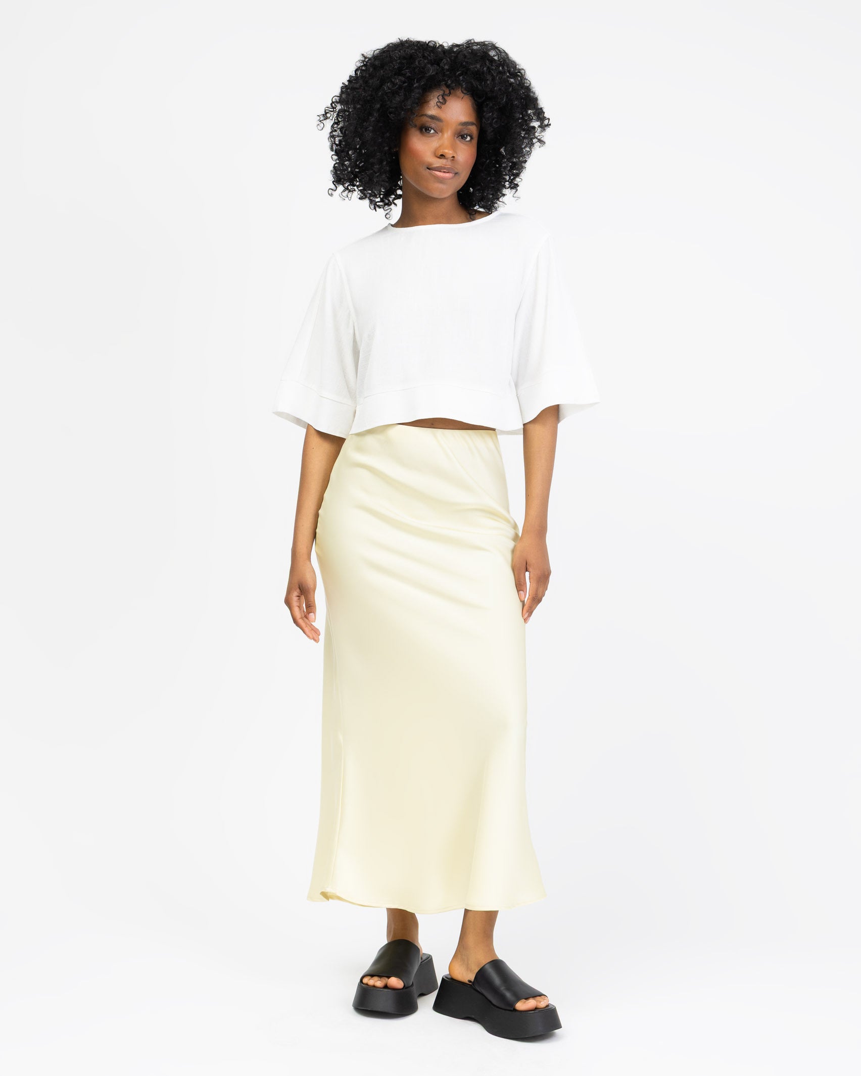 Maxirock in Satin-Optik