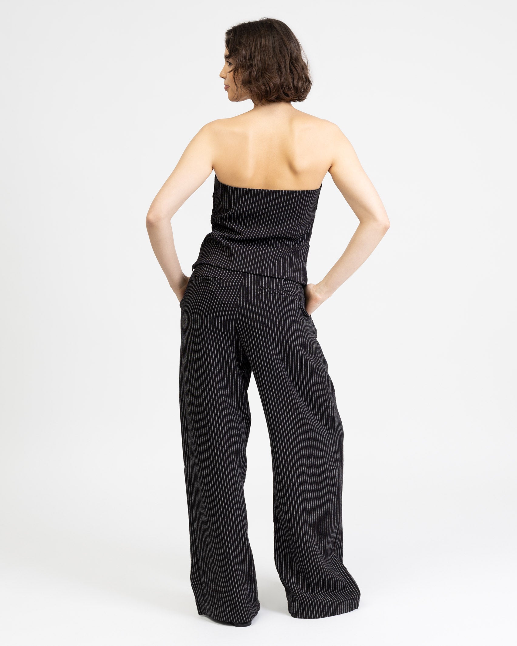 Gestreiftes Bandeautop