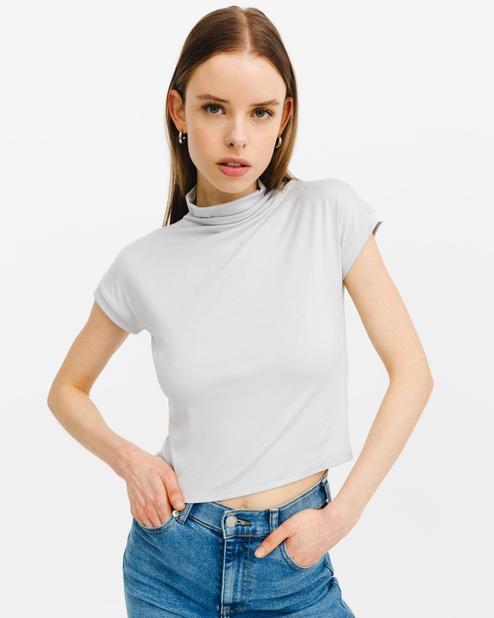 Shirt mit kurzem Stehkragen - Broke + Schön