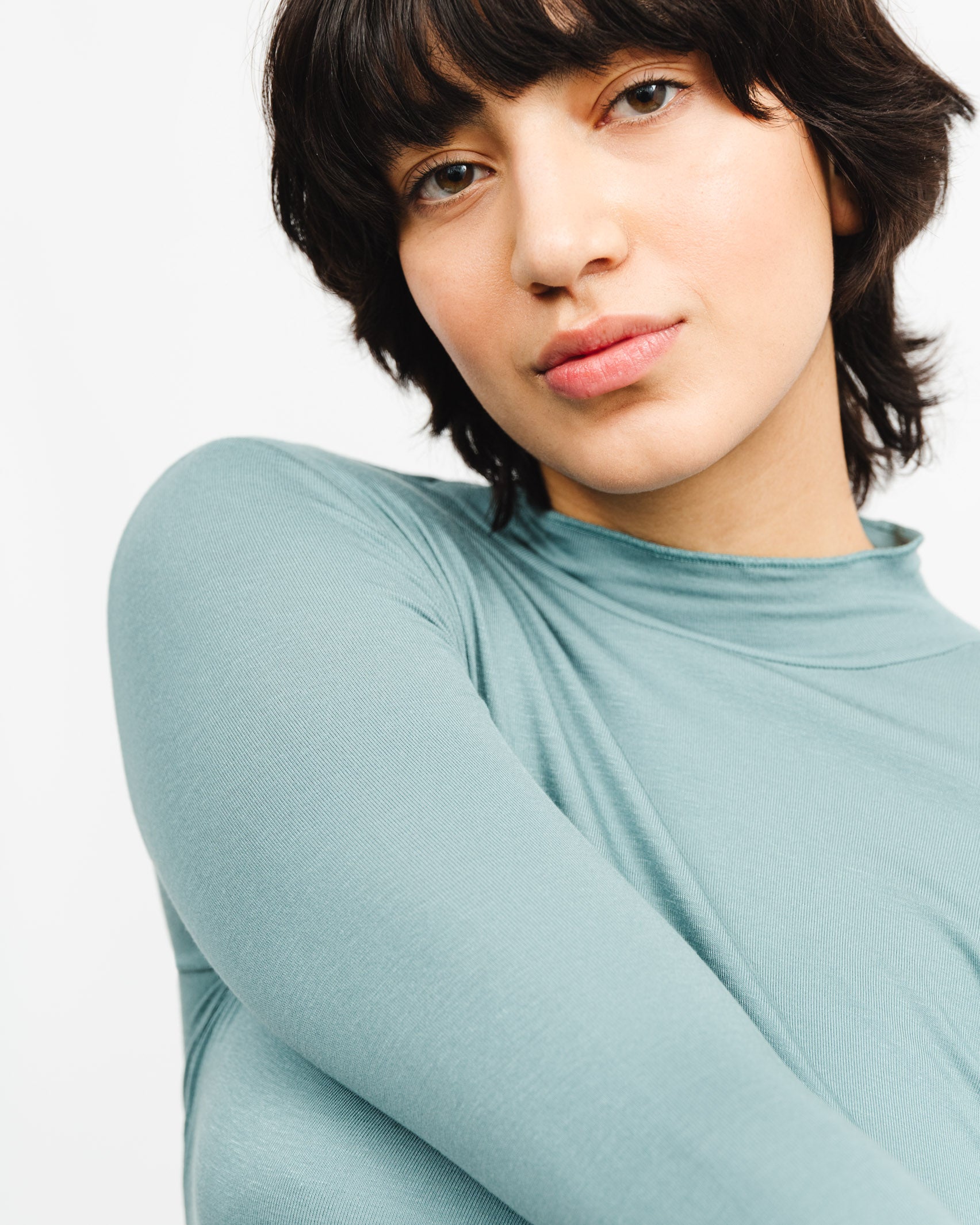 Langarmshirt mit Stehkragen - Broke + Schön