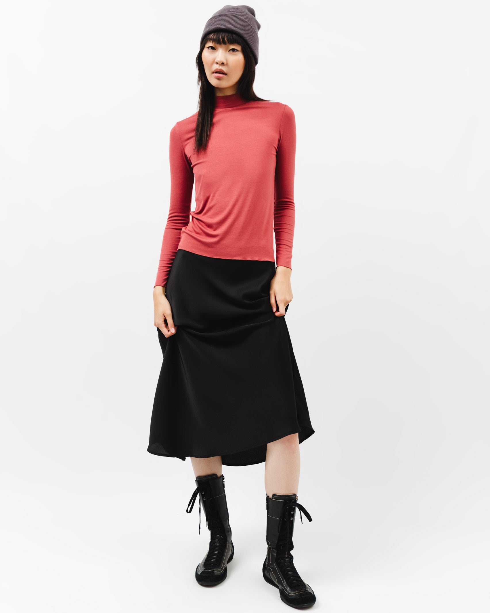 Langarmshirt mit Stehkragen - Broke + Schön