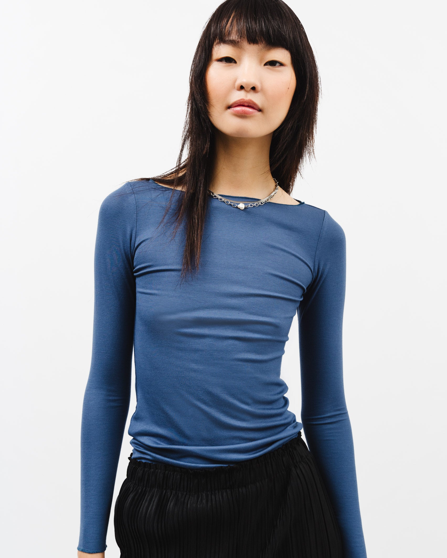 Langarmshirt mit U-Boot-Ausschnitt - Broke + Schön