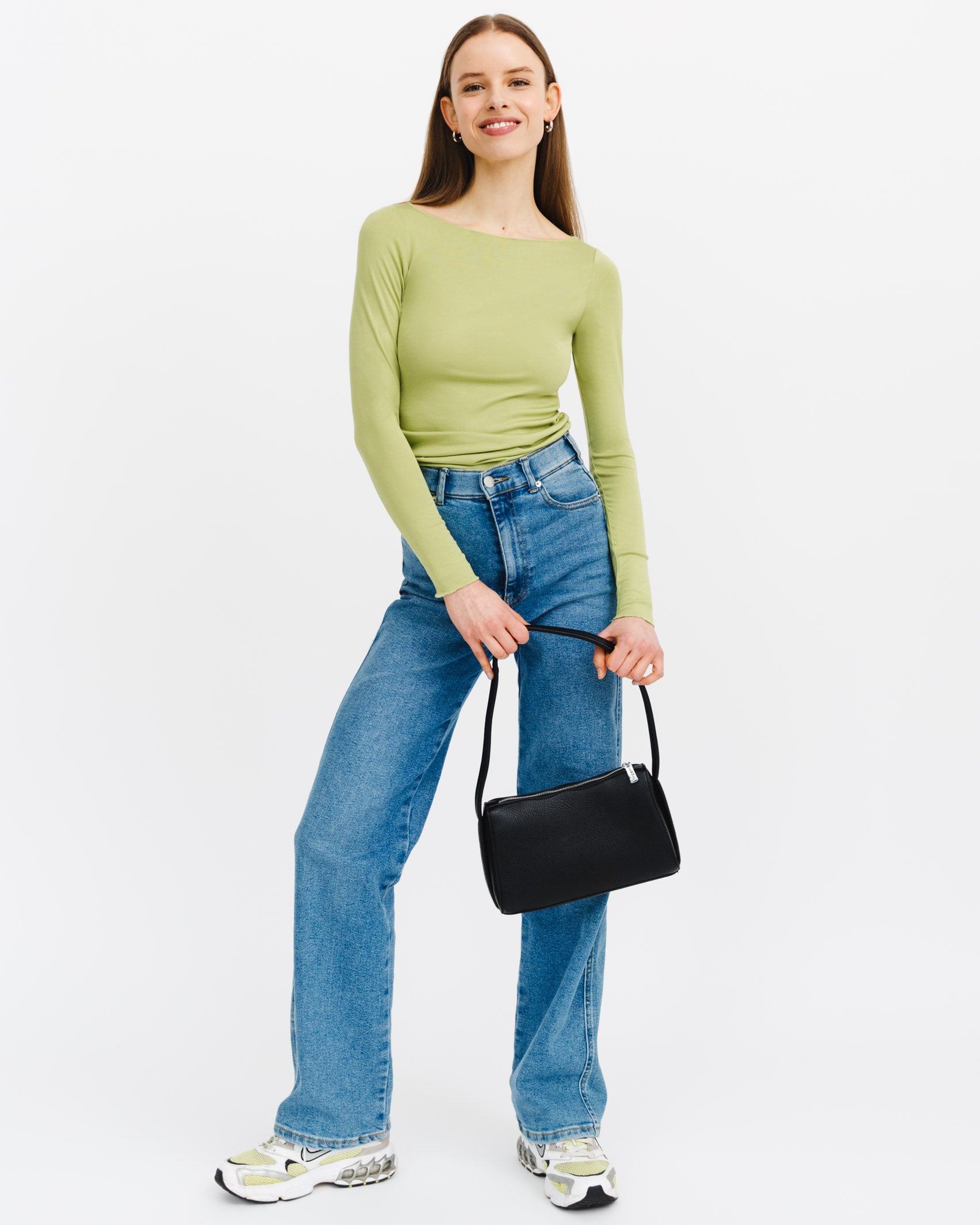 Langarmshirt mit U-Boot-Ausschnitt - Broke + Schön