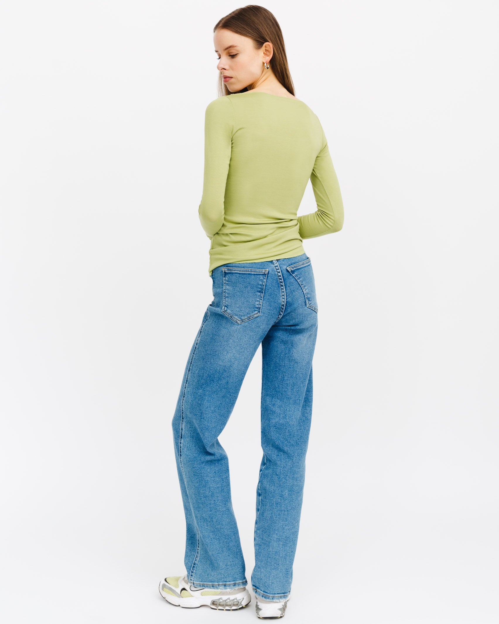 Langarmshirt mit U-Boot-Ausschnitt - Broke + Schön