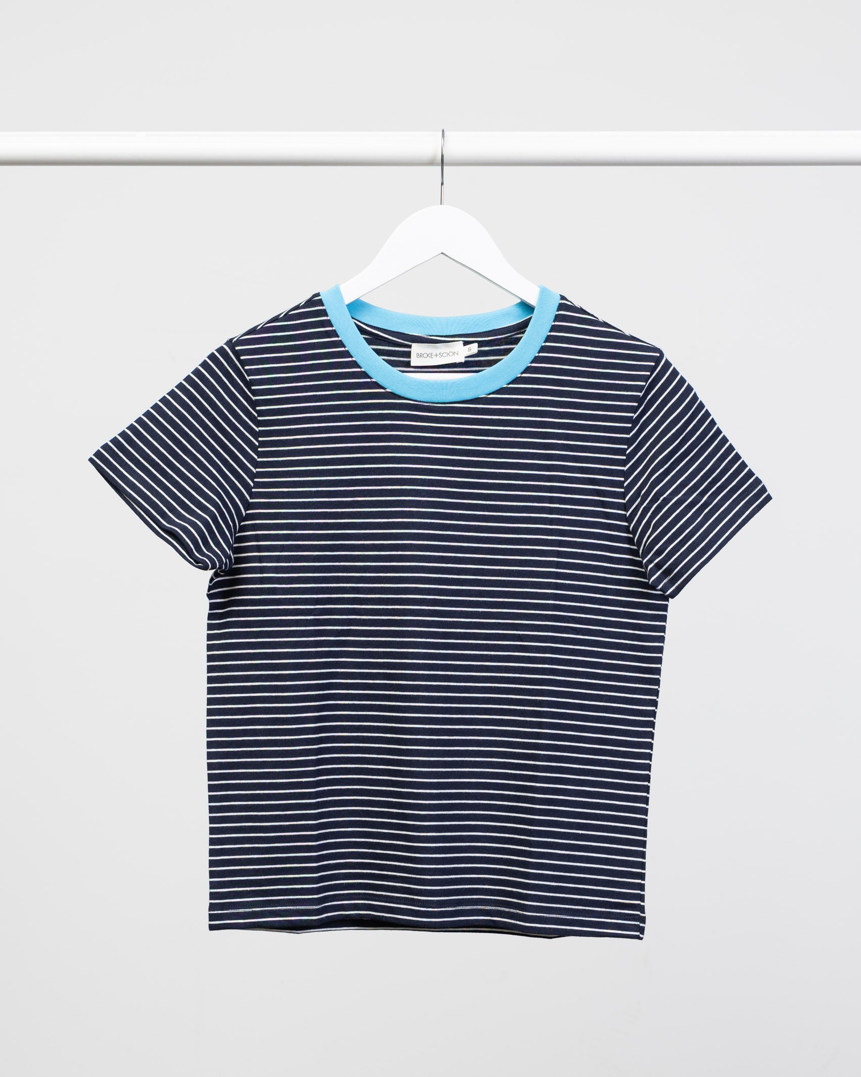 Gestreiftes Basic Kurzarmshirt