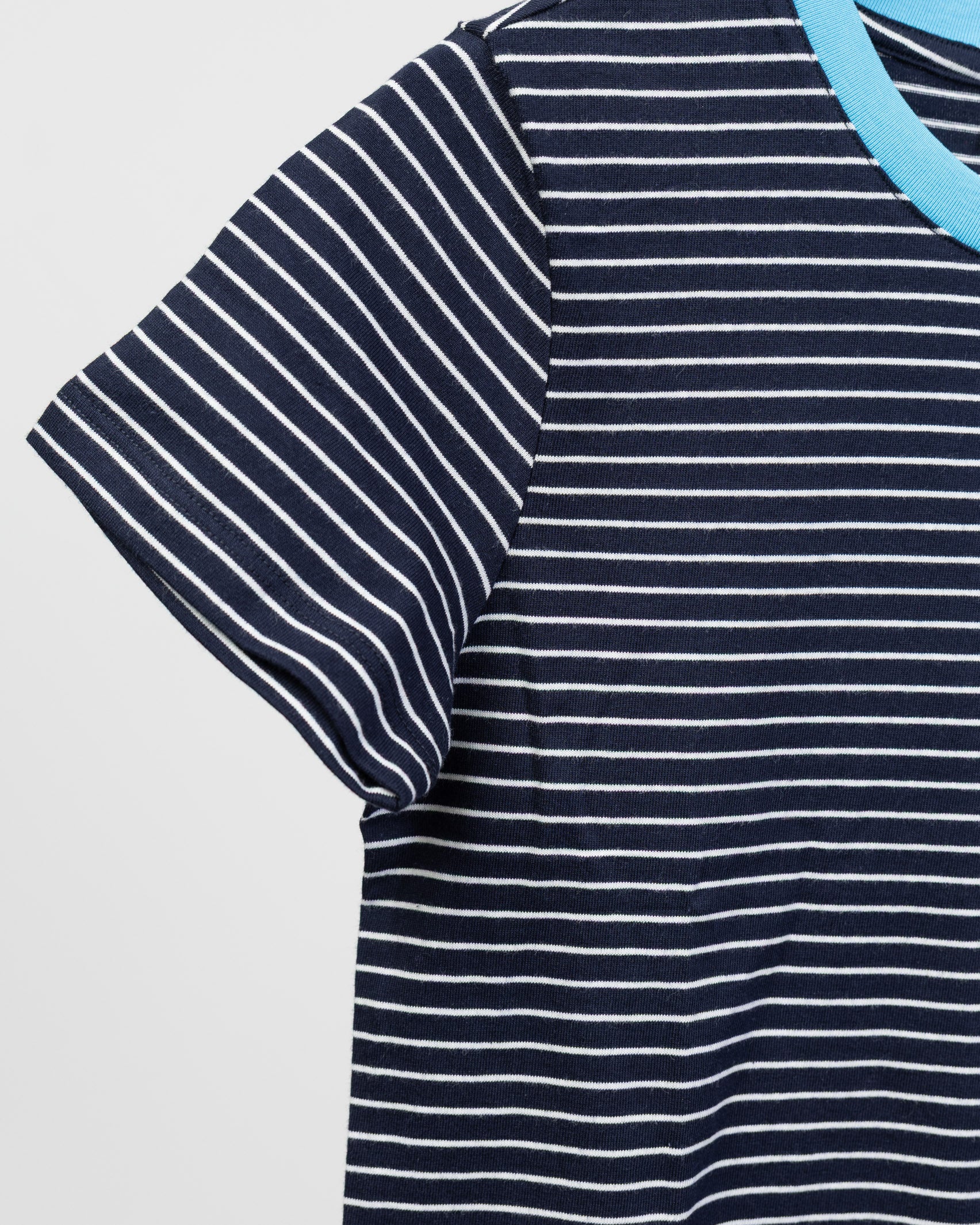 Gestreiftes Basic Kurzarmshirt