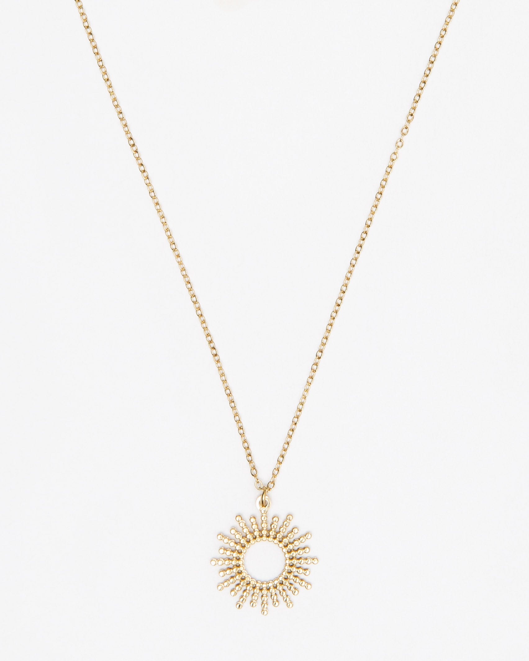 Kette mit feinem Sonnen-Anhänger - Broke + Schön