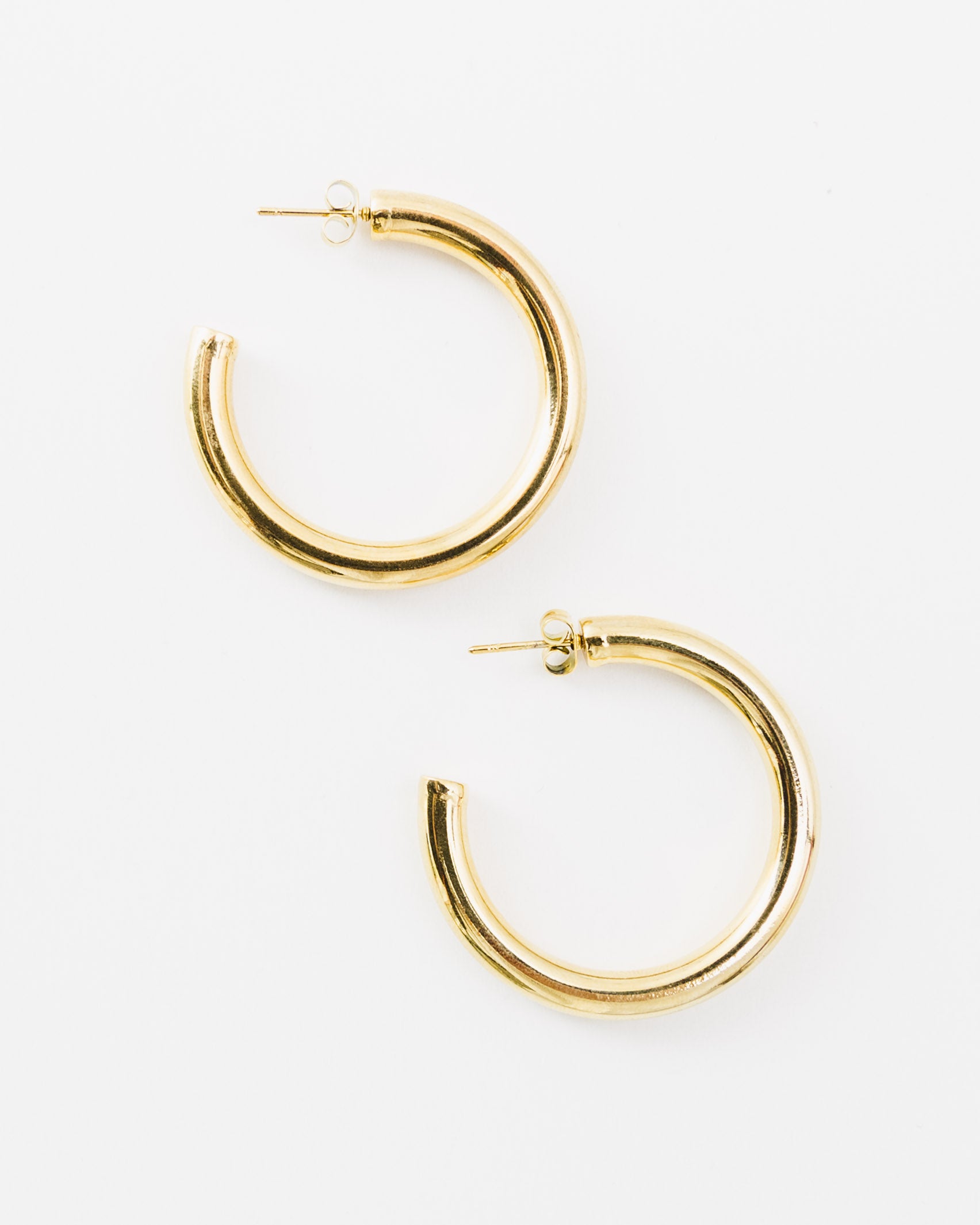 Große, breite Creolen - Broke + Schön