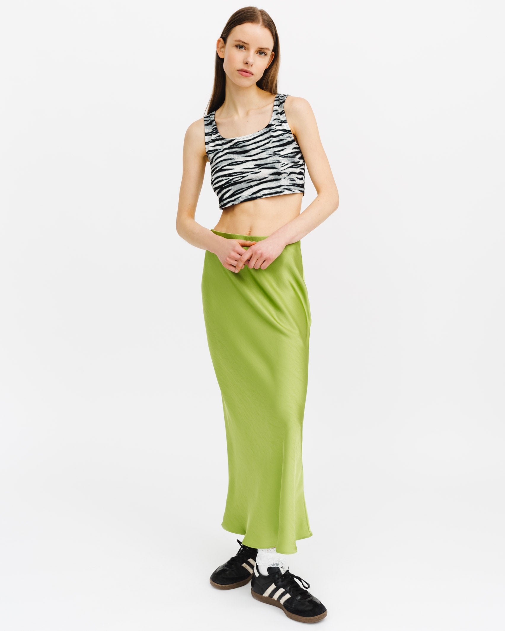 Crop Top mit Zebramuster - Broke + Schön