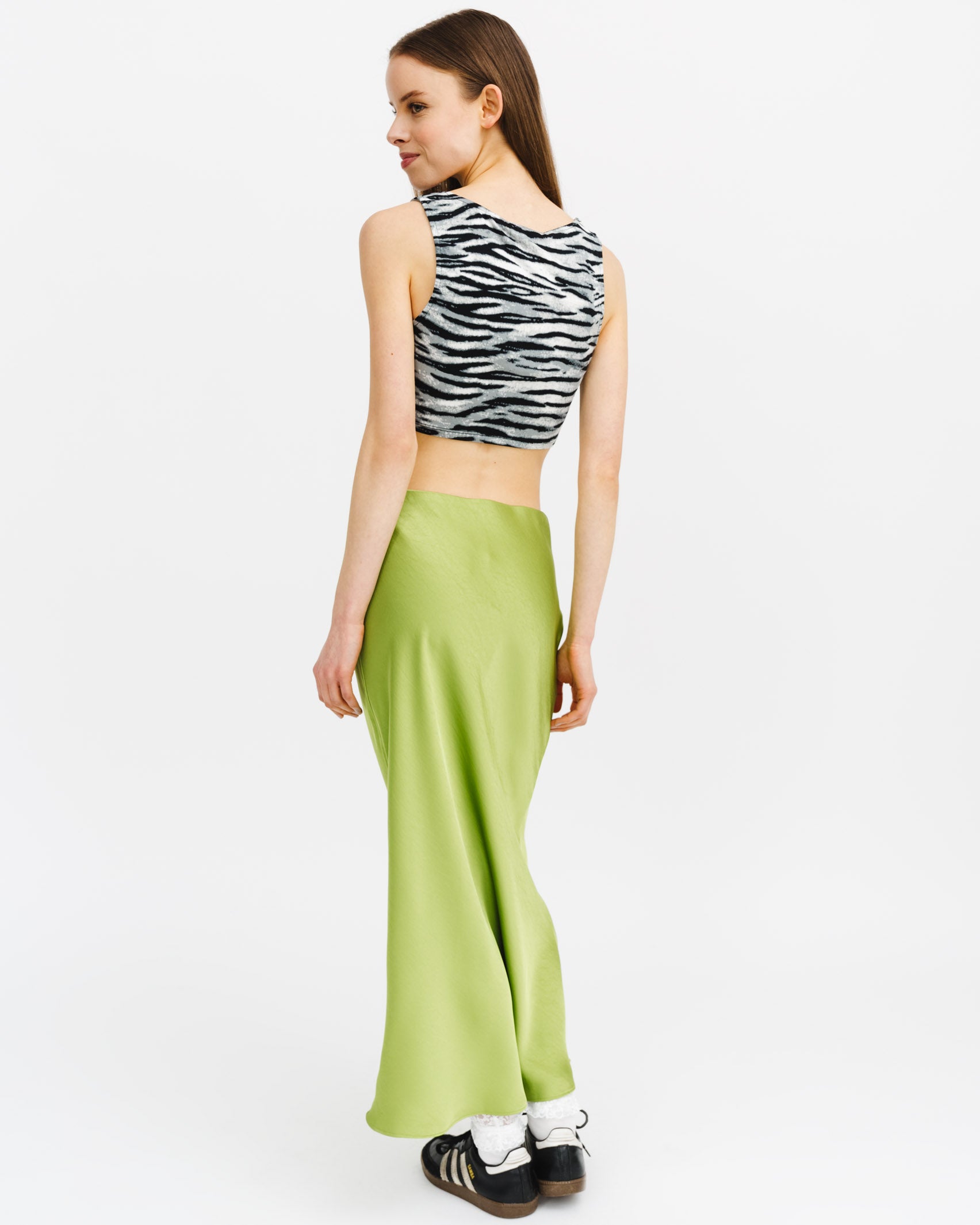 Crop Top mit Zebramuster - Broke + Schön