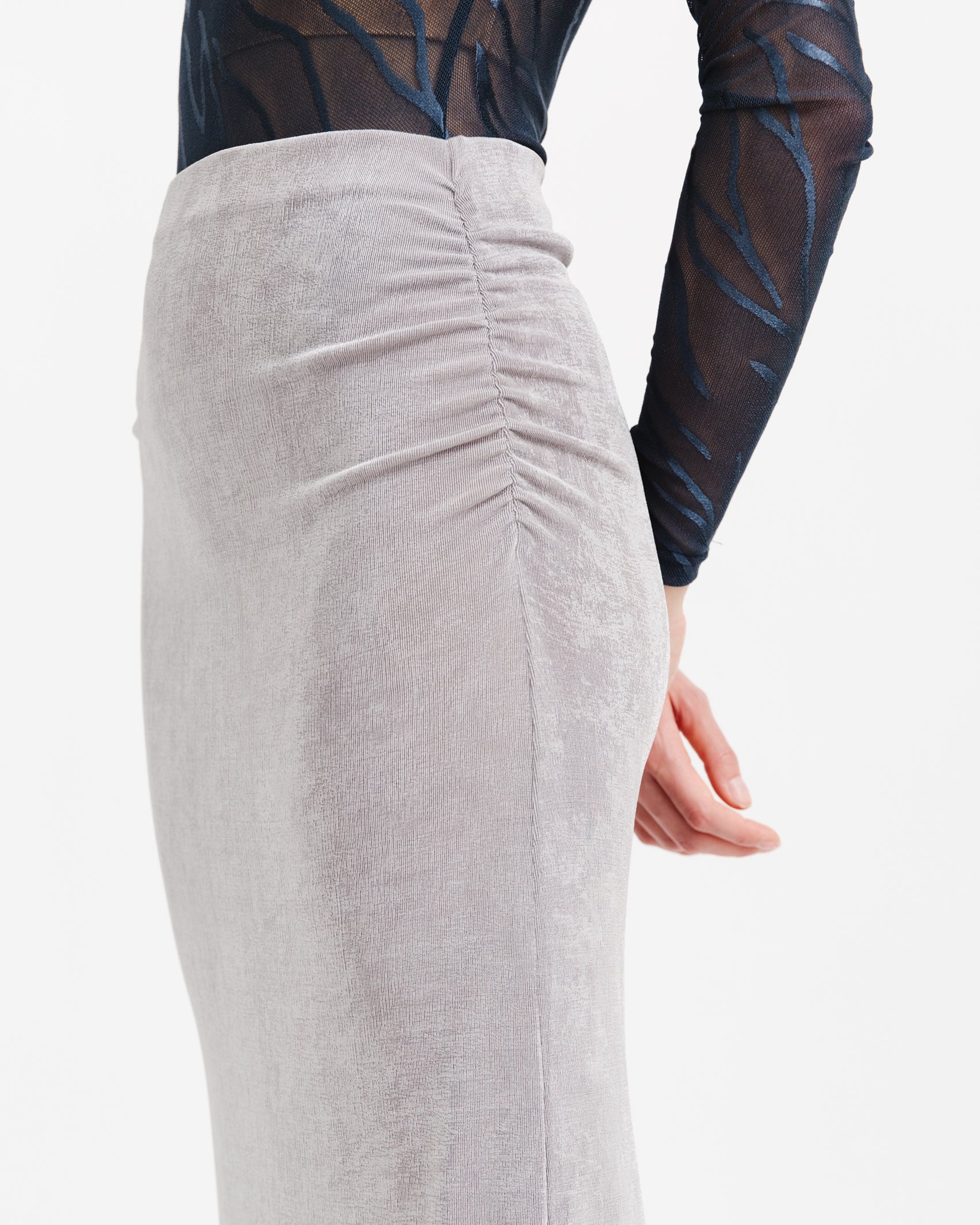 Seitlich geraffter Maxirock - Broke + Schön