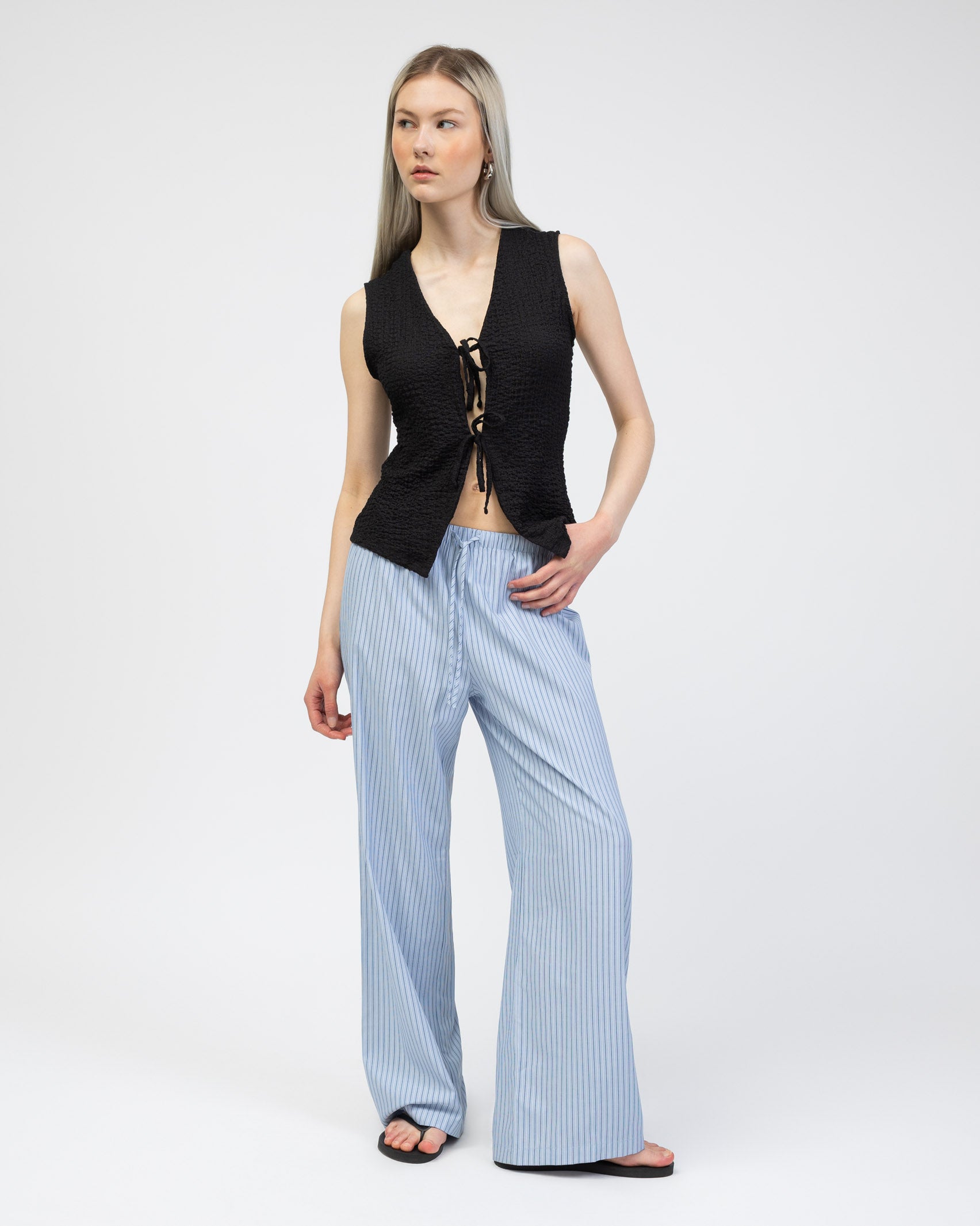 Top mit Bindebändern