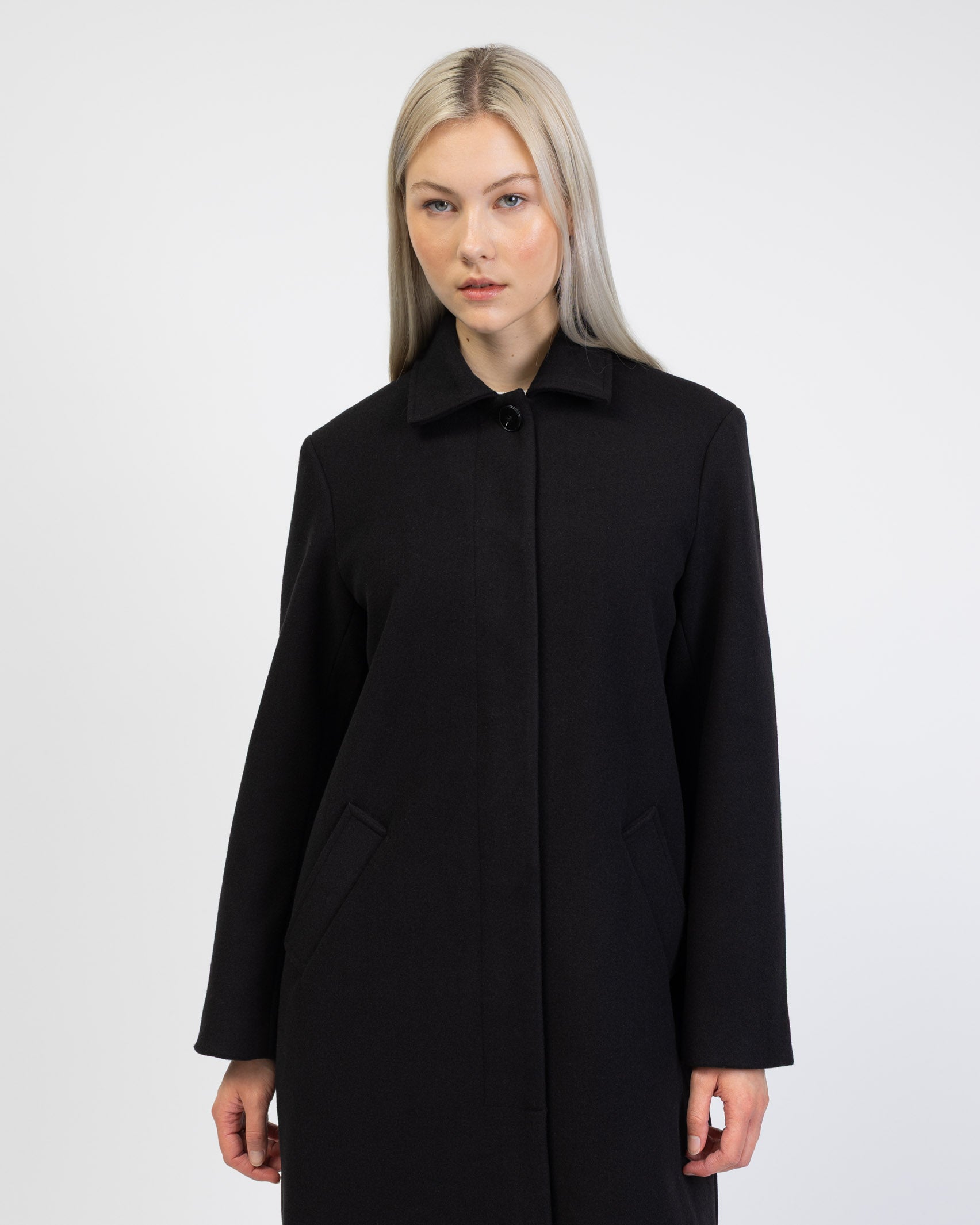 Mantel mit Stehkragen