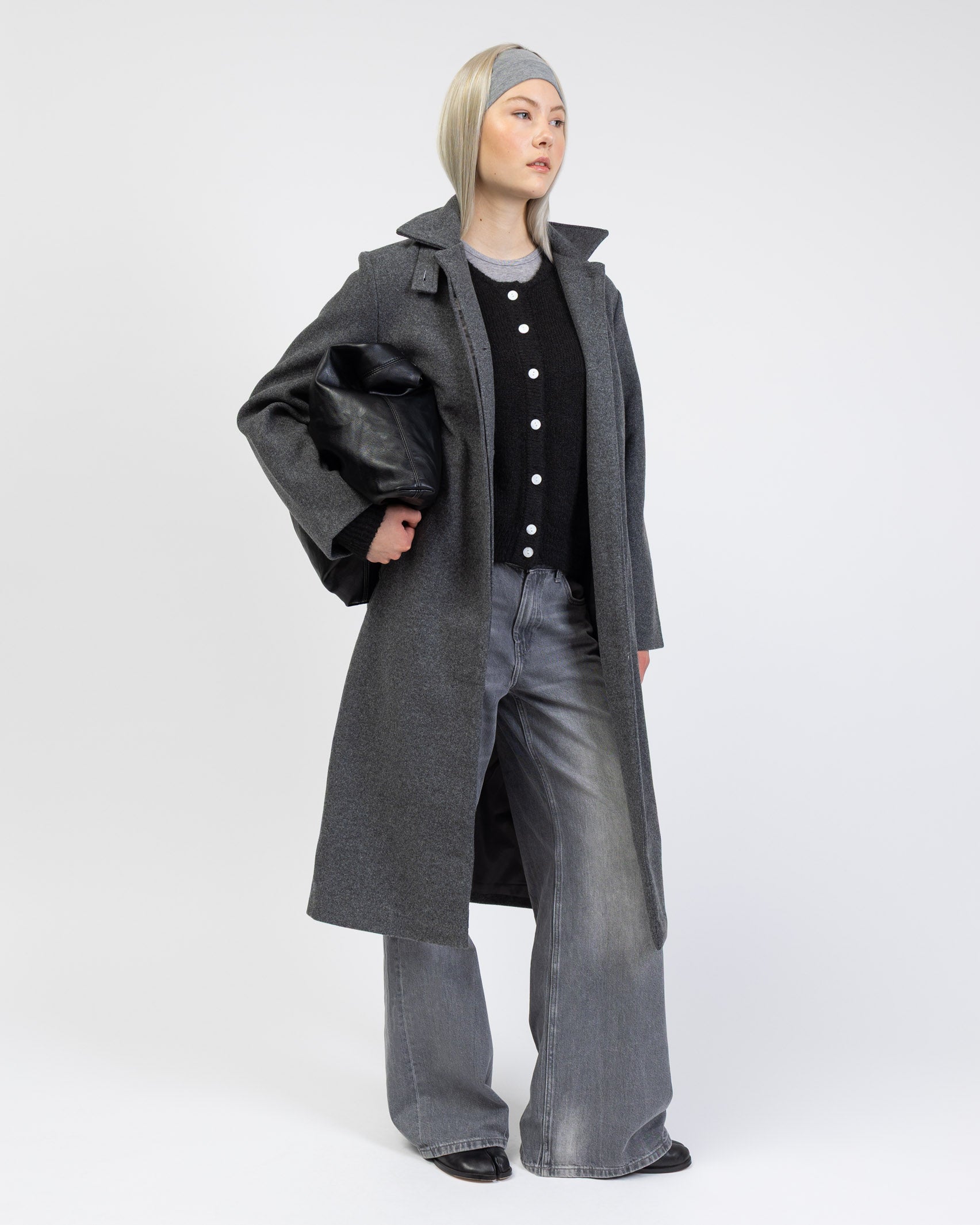 Mantel mit Stehkragen