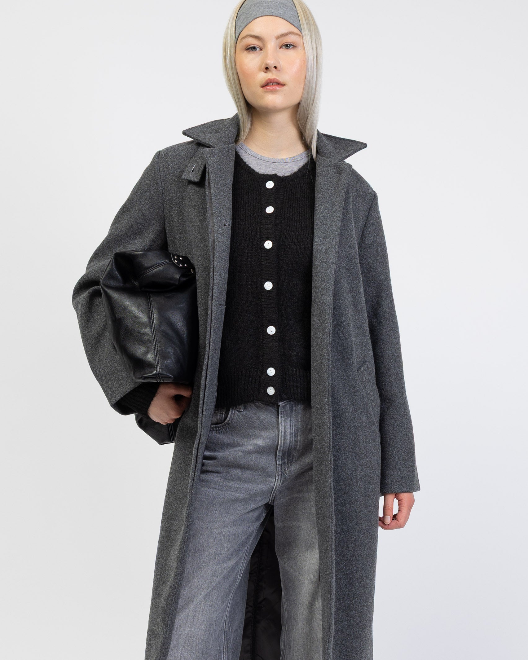 Mantel mit Stehkragen