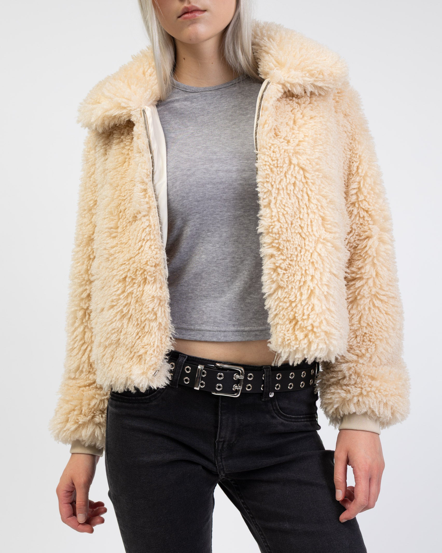 Weiche Jacke mit Reißverschluss