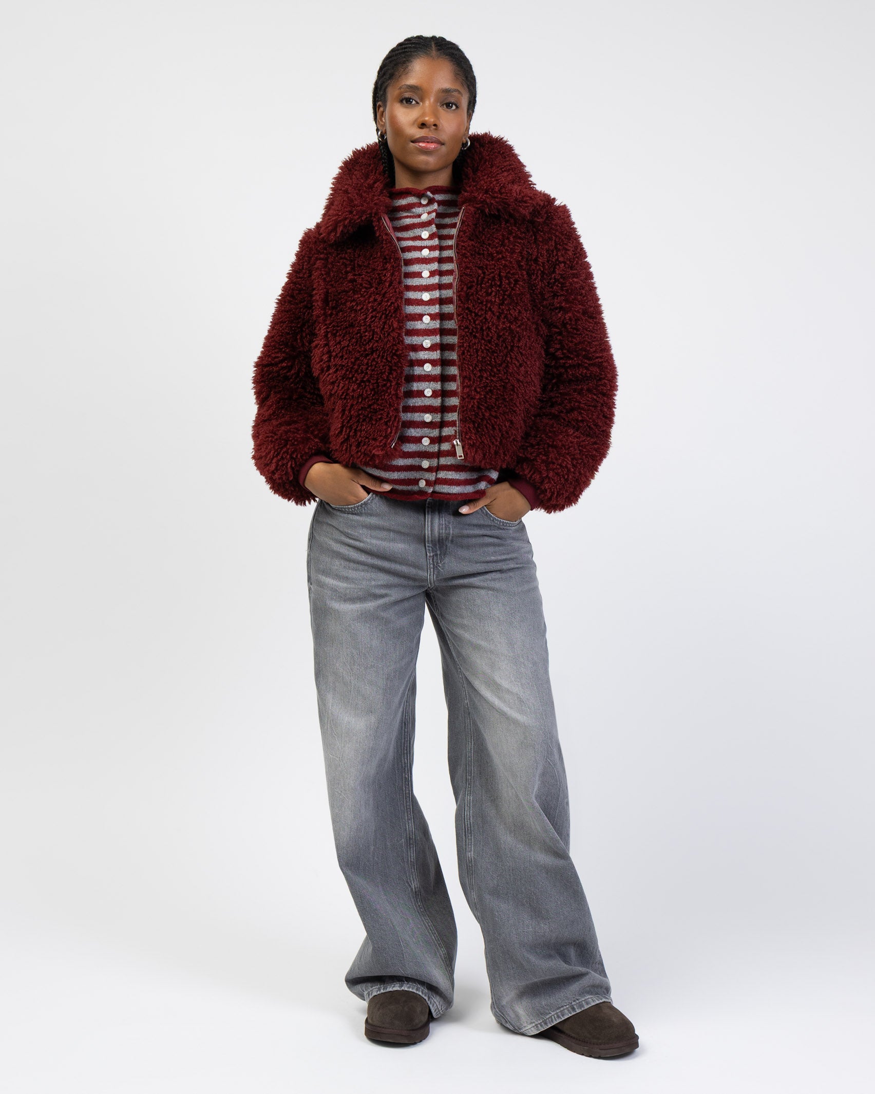 Weiche Jacke mit Reißverschluss