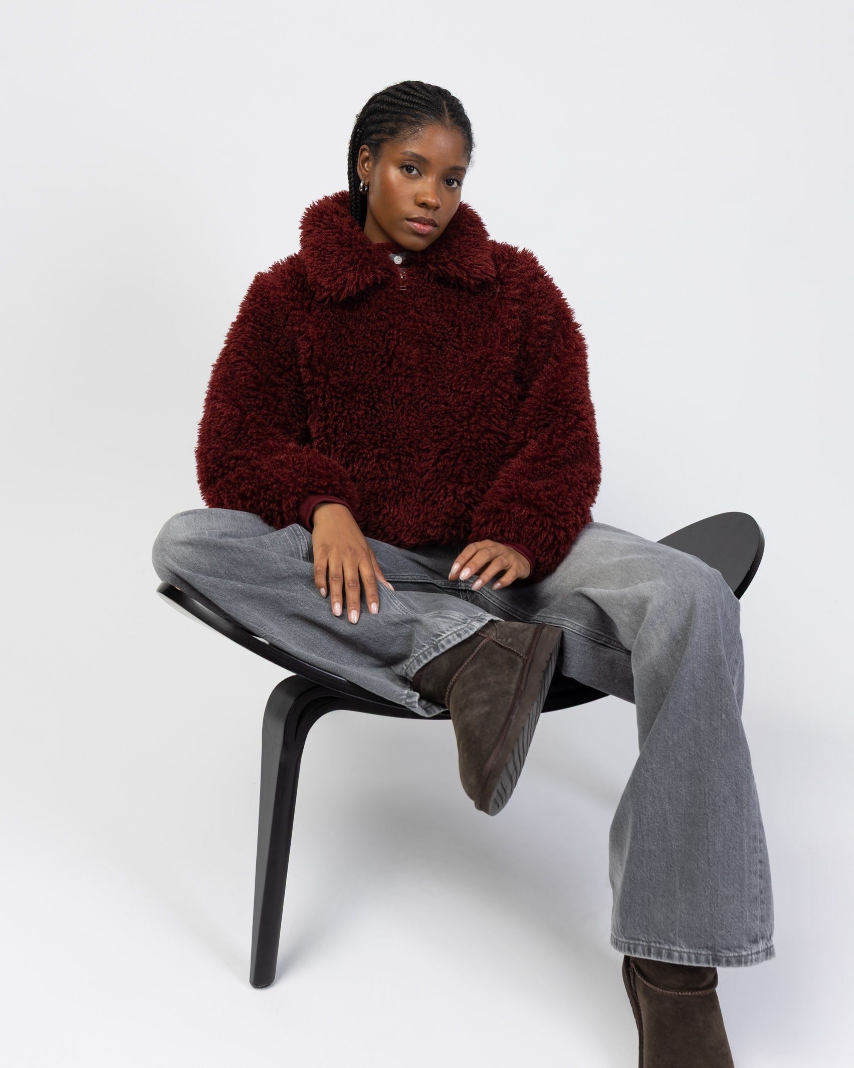 Weiche Jacke mit Reißverschluss