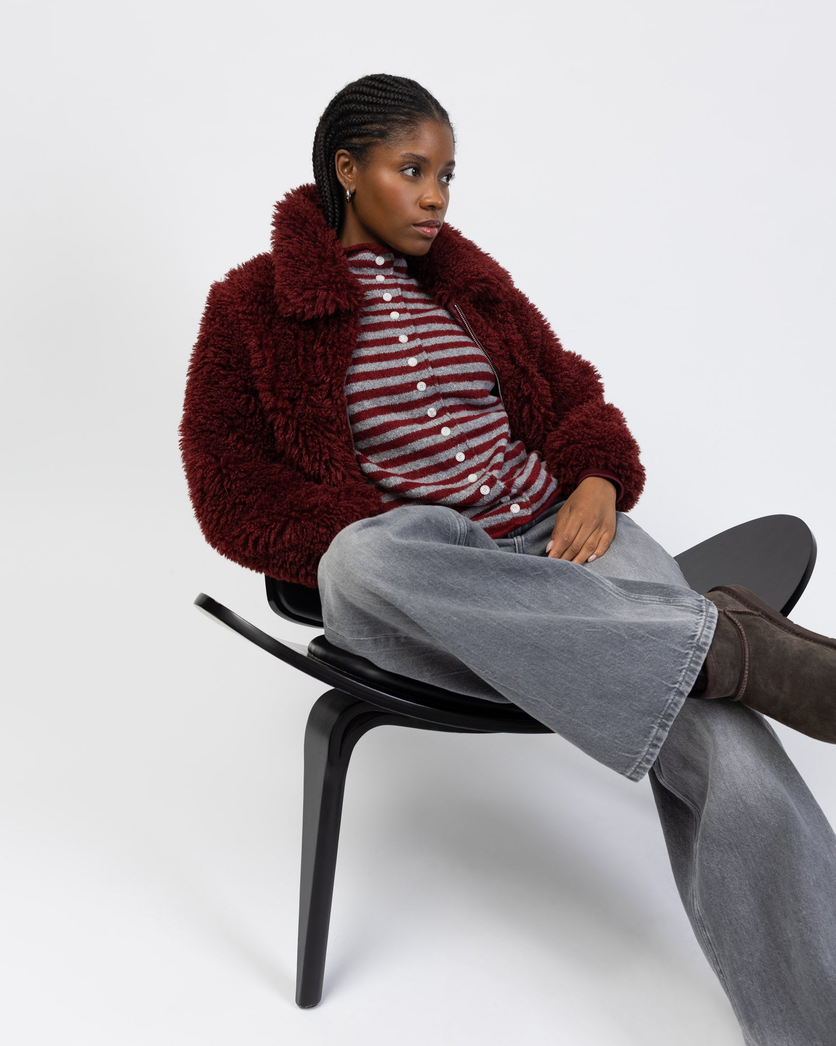 Weiche Jacke mit Reißverschluss