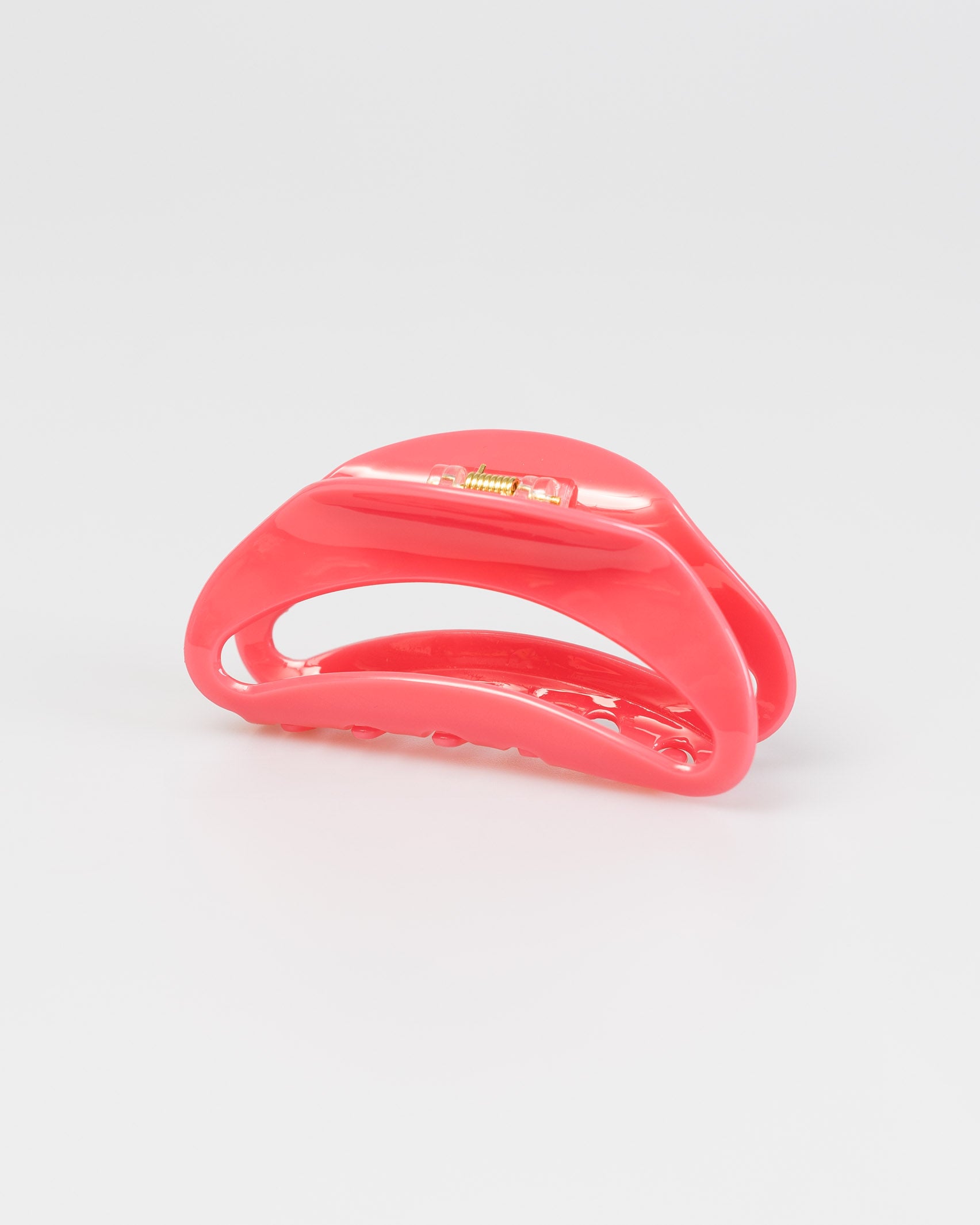 Organisch geformter Haarclip in Pink