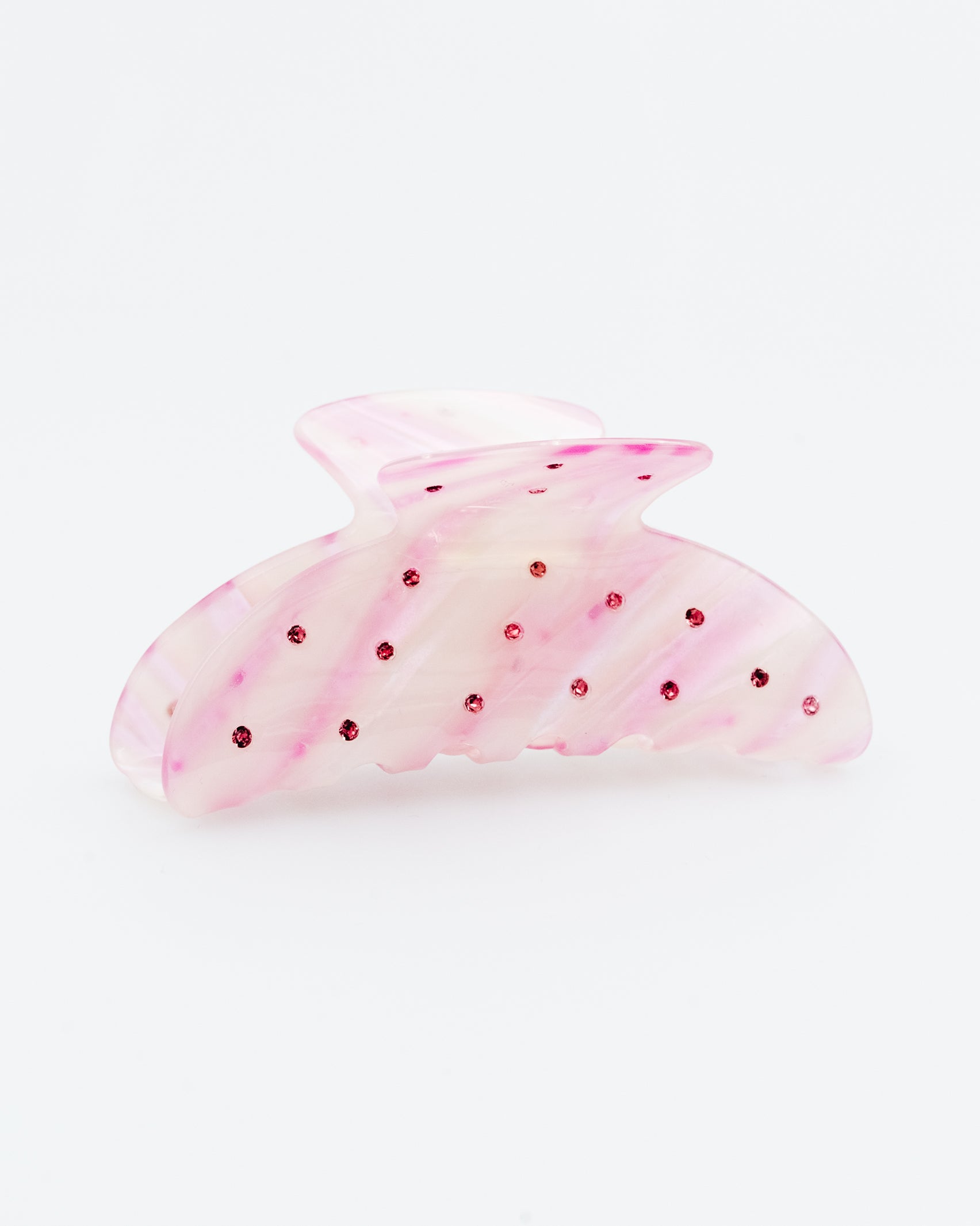 Rosa Haarclip mit Strass - Broke + Schön