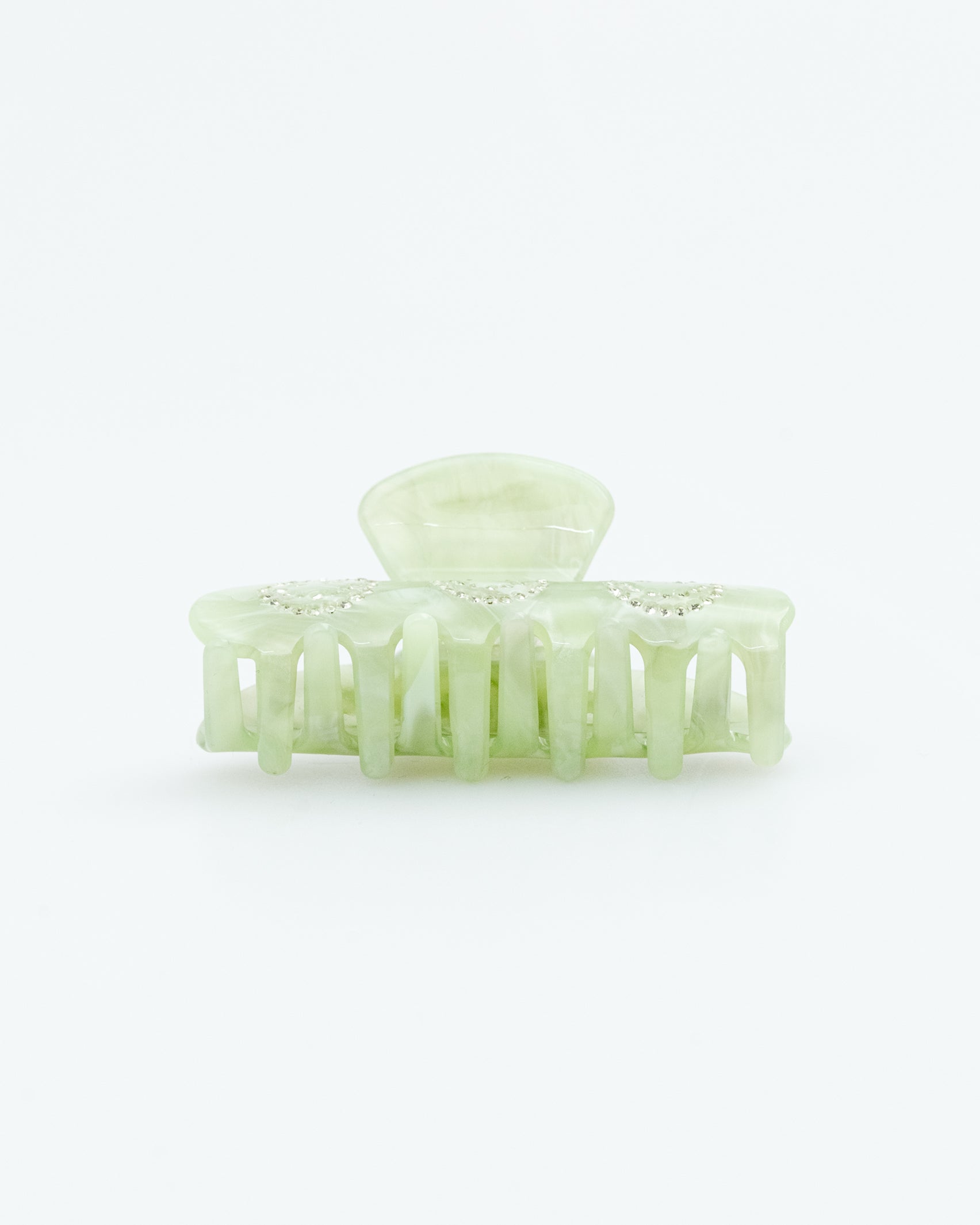 Grüner Lachgesicht Haarclip - Broke + Schön