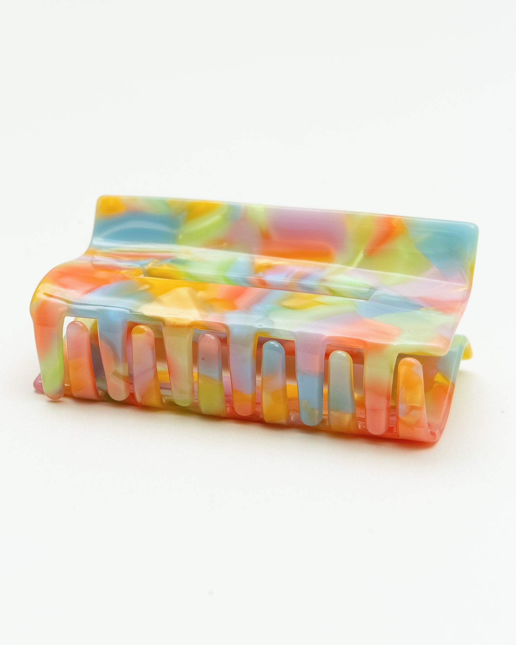 Mittelgroßer, gefleckter Haarclip mit buntem Design - Broke + Schön