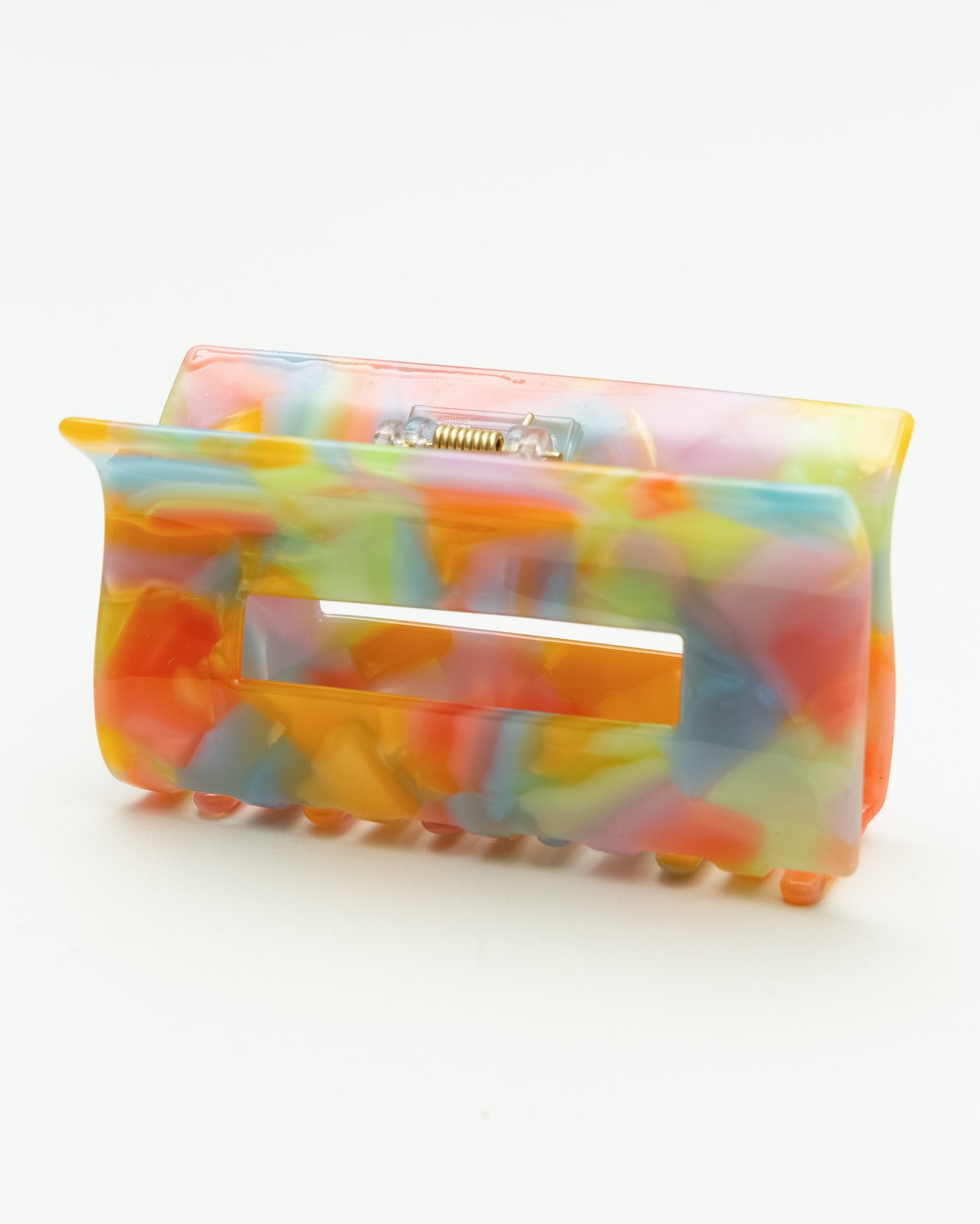 Mittelgroßer, gefleckter Haarclip mit buntem Design - Broke + Schön