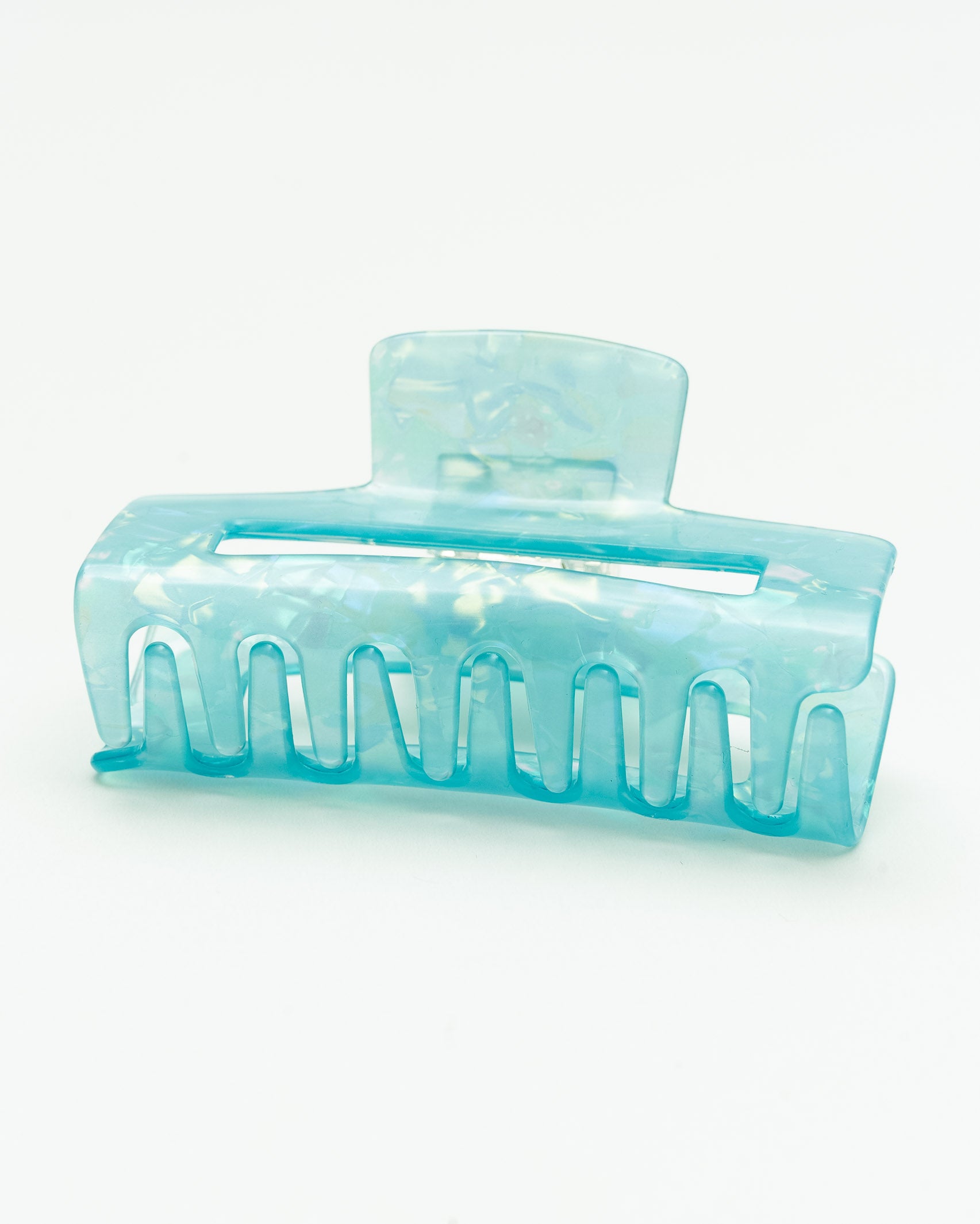 Mittelgroßer Haarclip in Blau - Broke + Schön