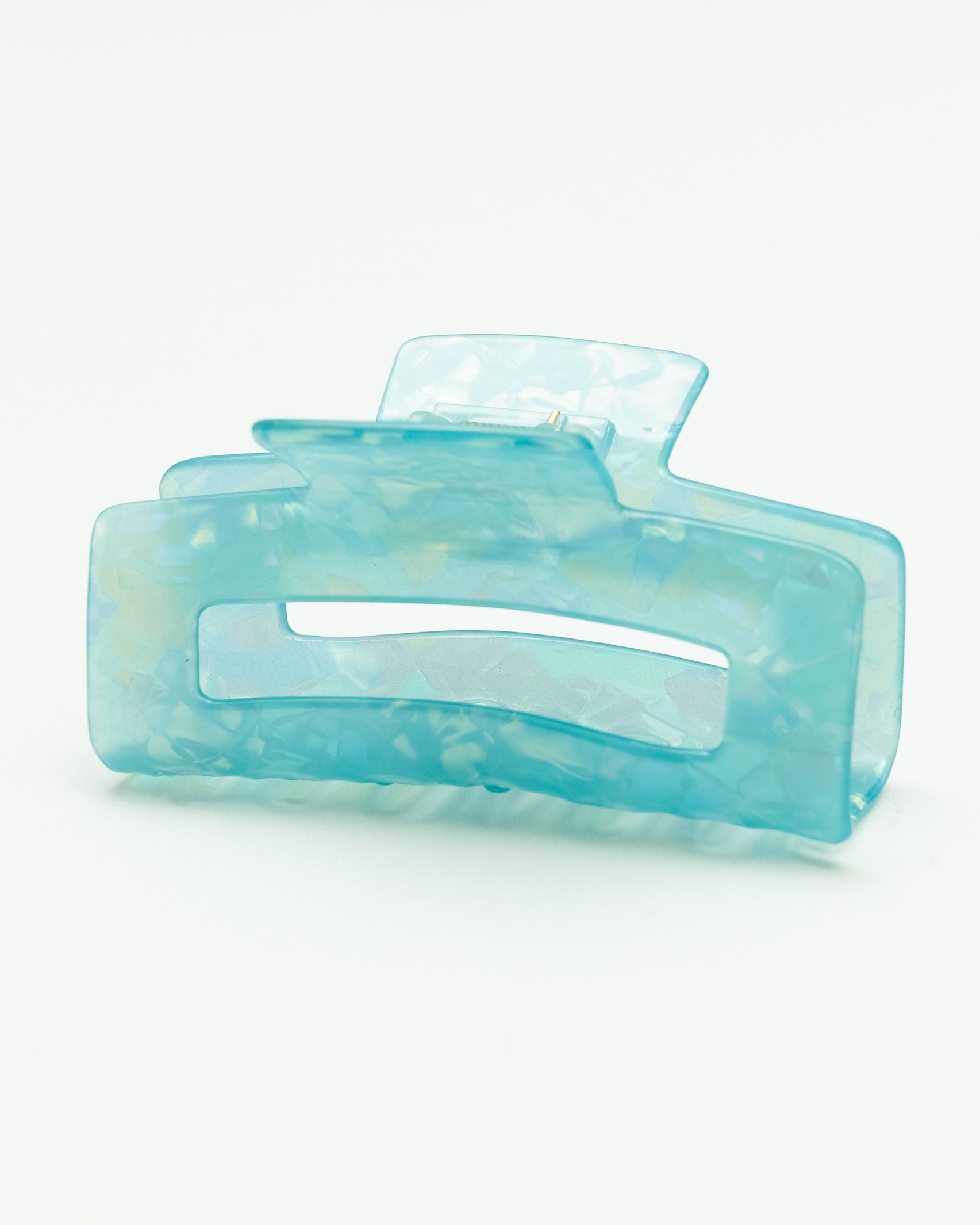 Mittelgroßer Haarclip in Blau - Broke + Schön