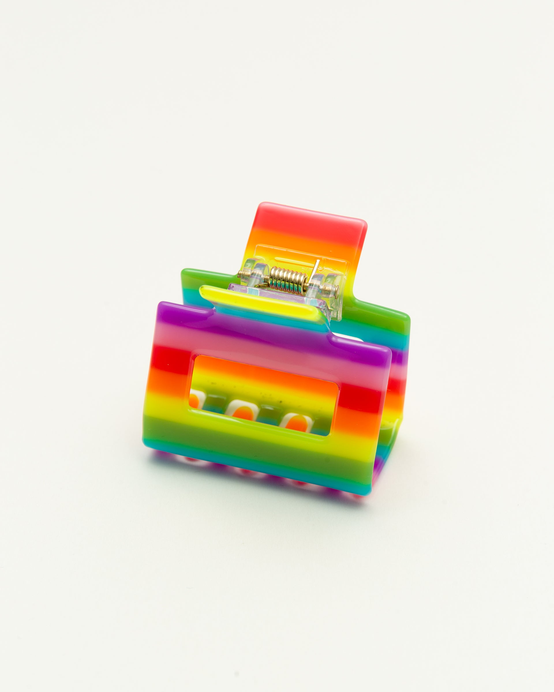 Kleiner Haarclip in Regenbogenfarben - Broke + Schön