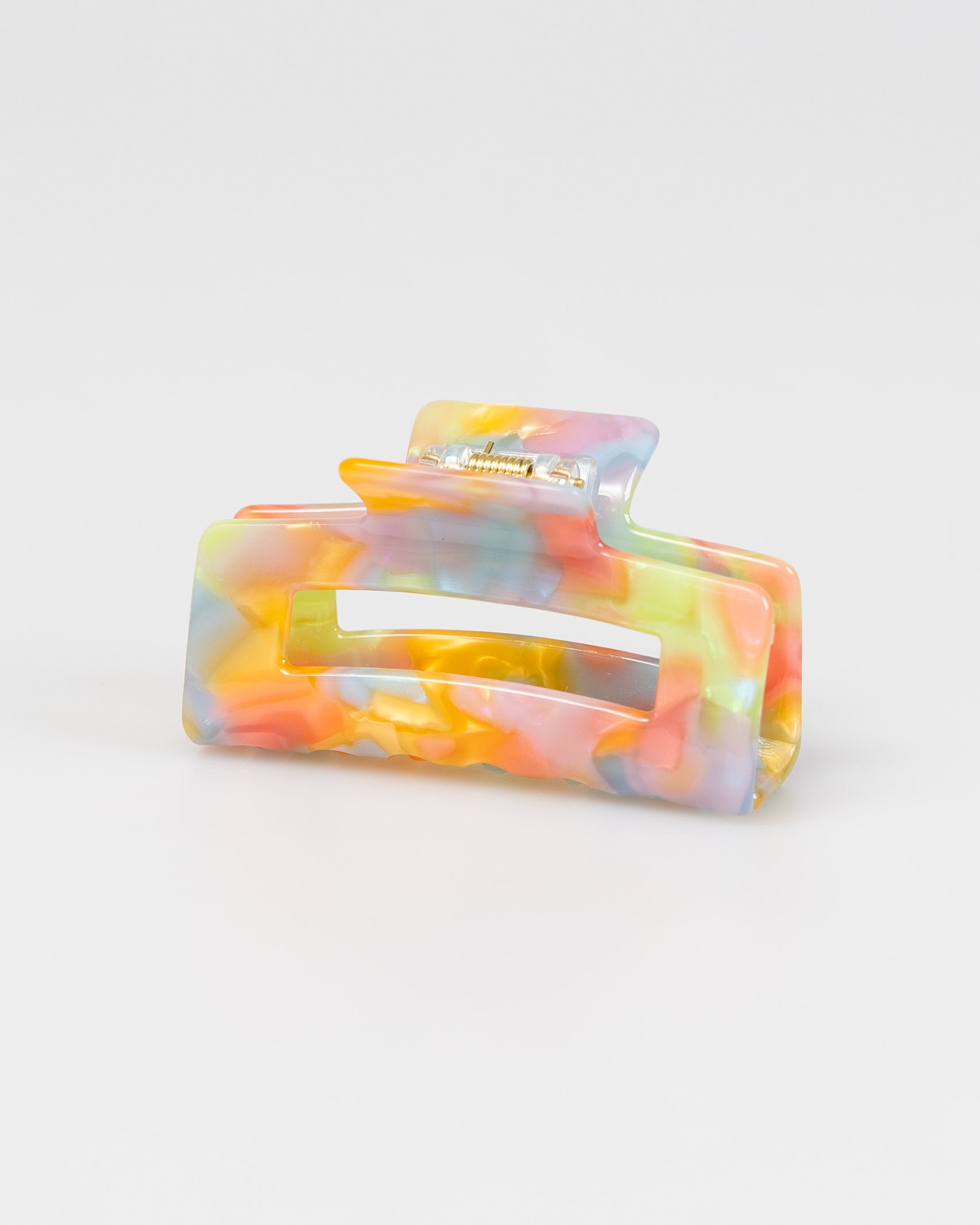 Eckiger Haarclip in Pastelltönen