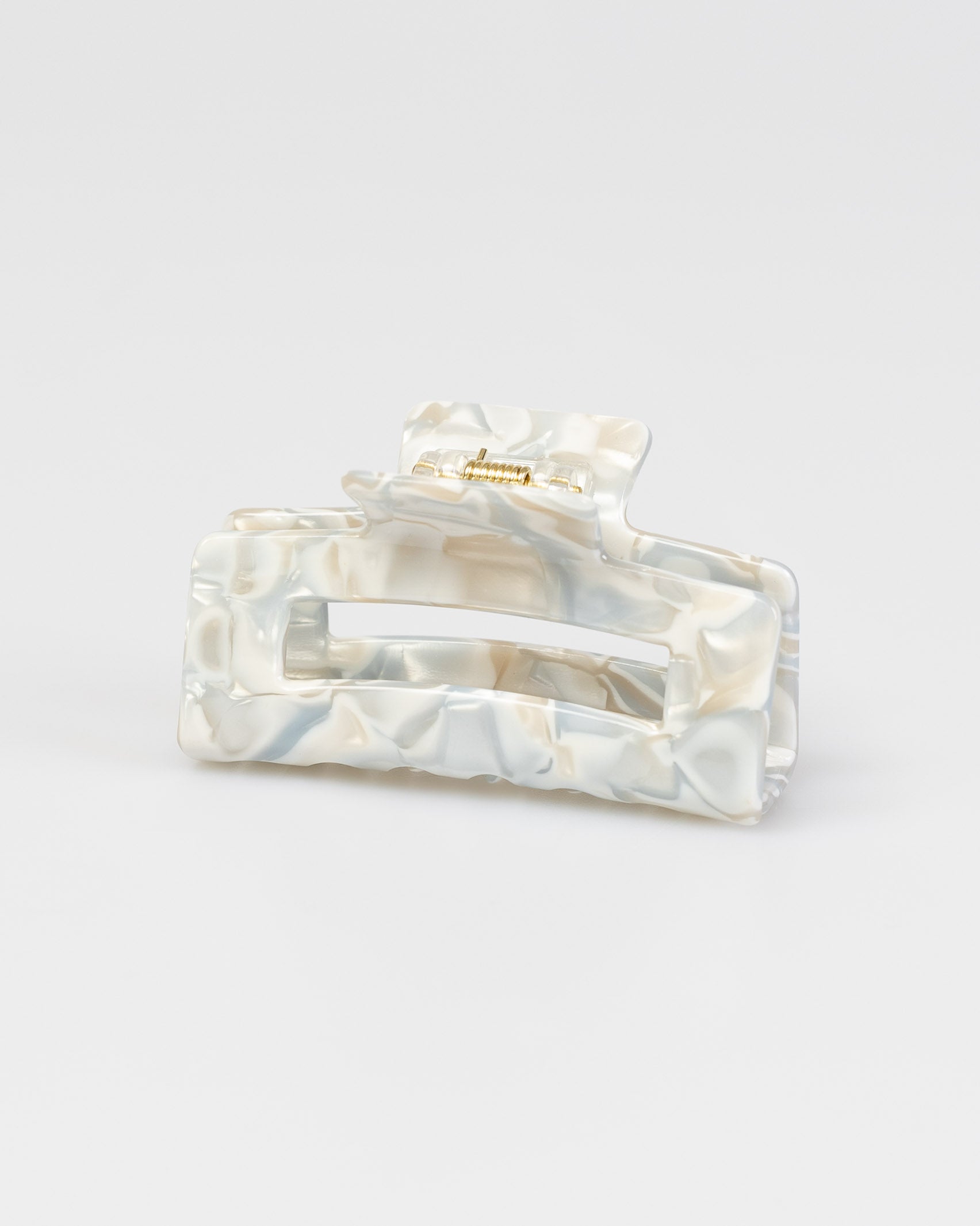 Eckiger Haarclip in aquatischen Farben