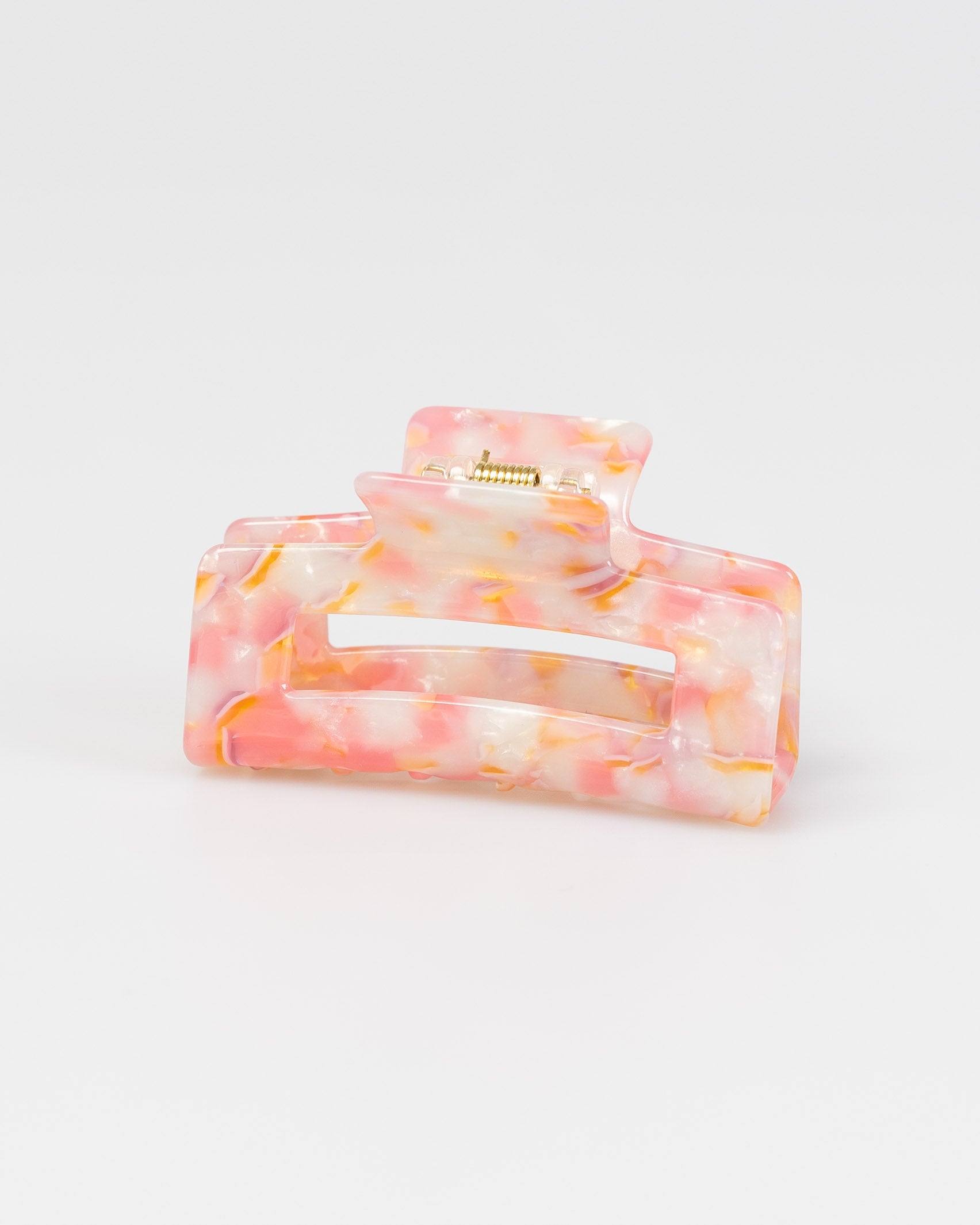 Eckiger Haarclip in fruchtigen Farben