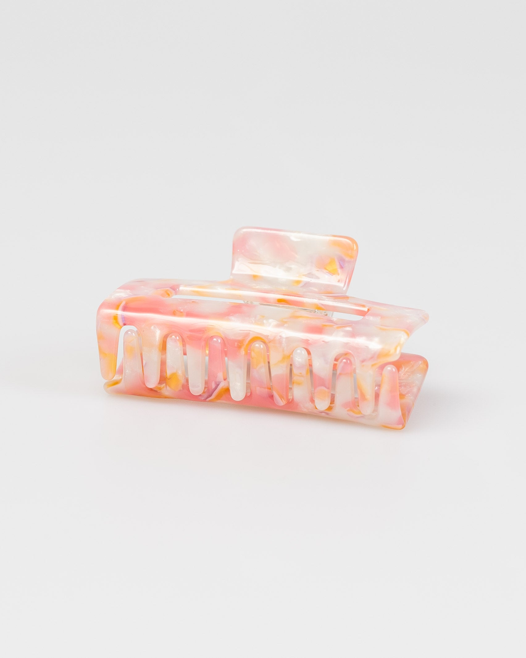 Eckiger Haarclip in fruchtigen Farben