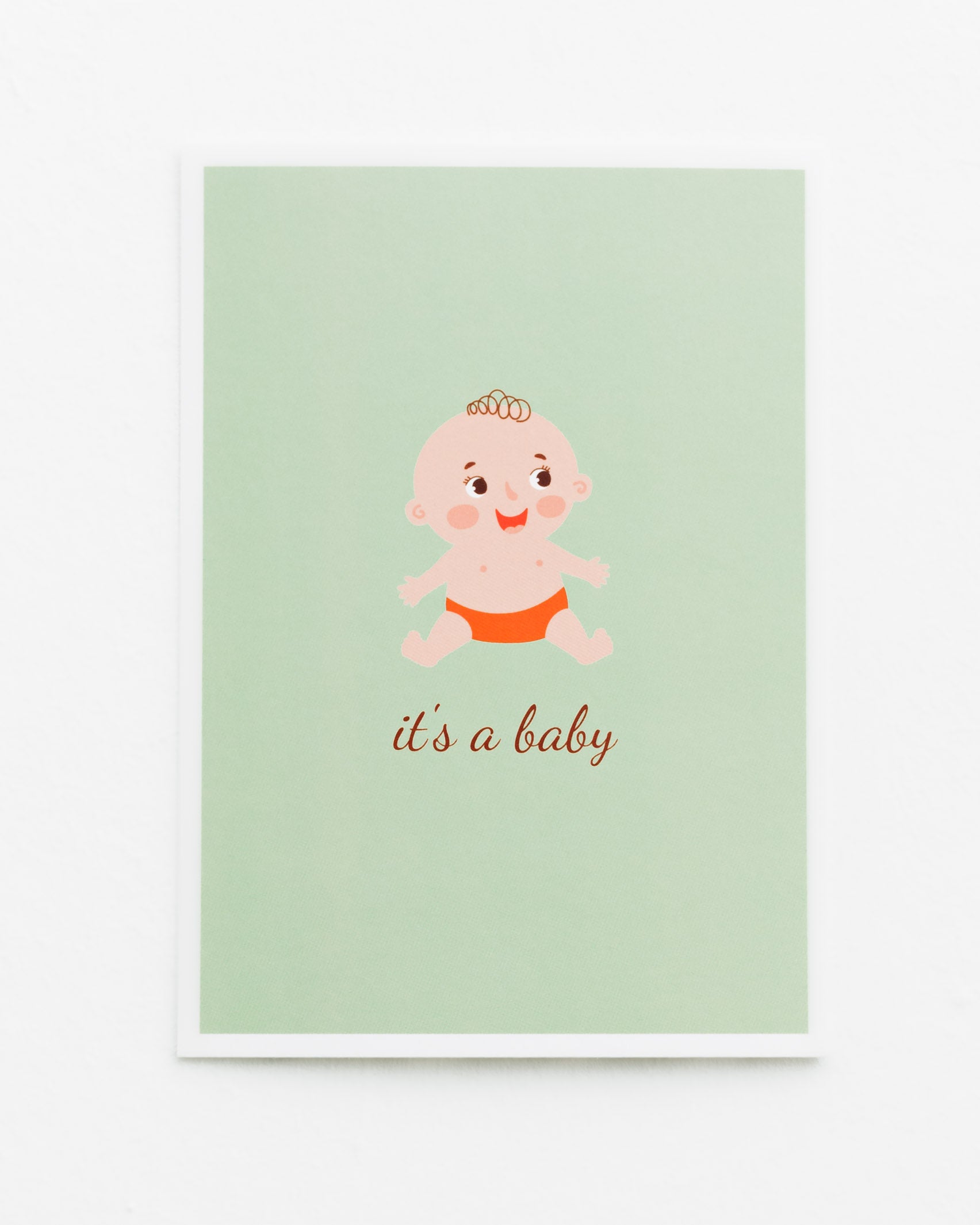 Postkarte It's a Baby - Broke + Schön