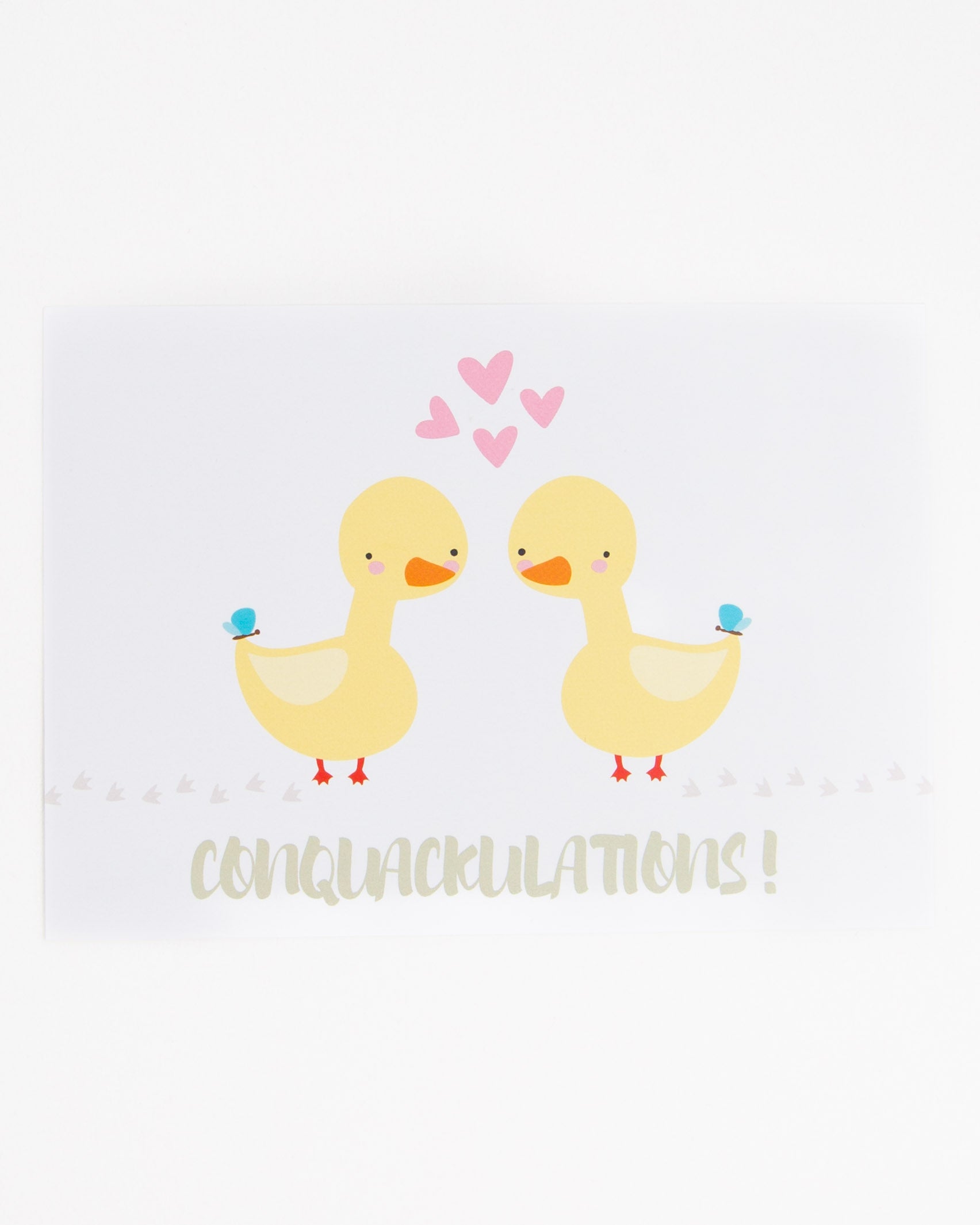 Postkarte Conquackulations! - Broke + Schön