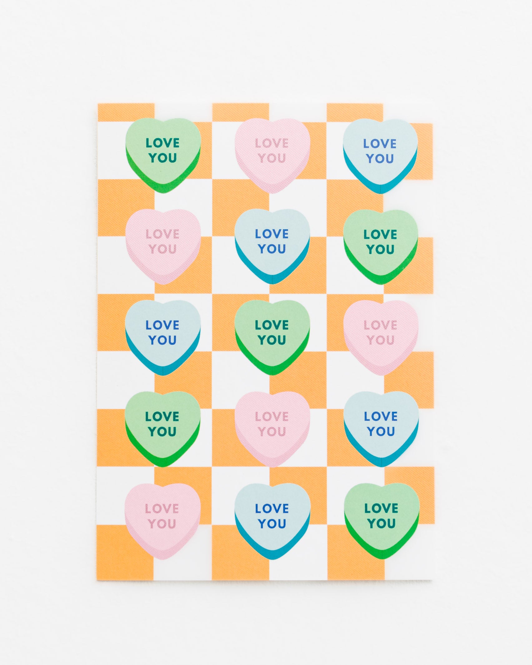 Postkarte I love you - Broke + Schön