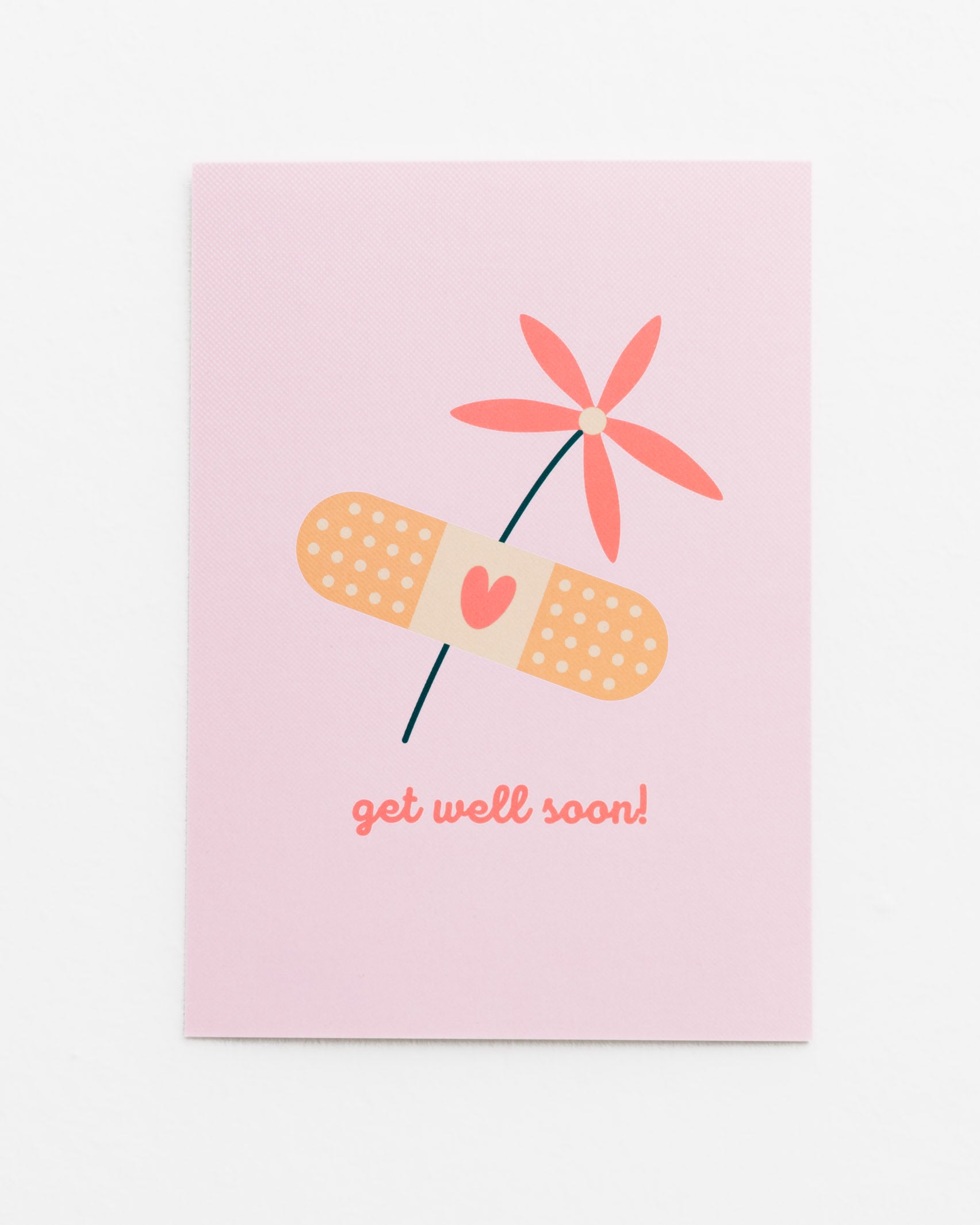 Postkarte Get well soon - Broke + Schön