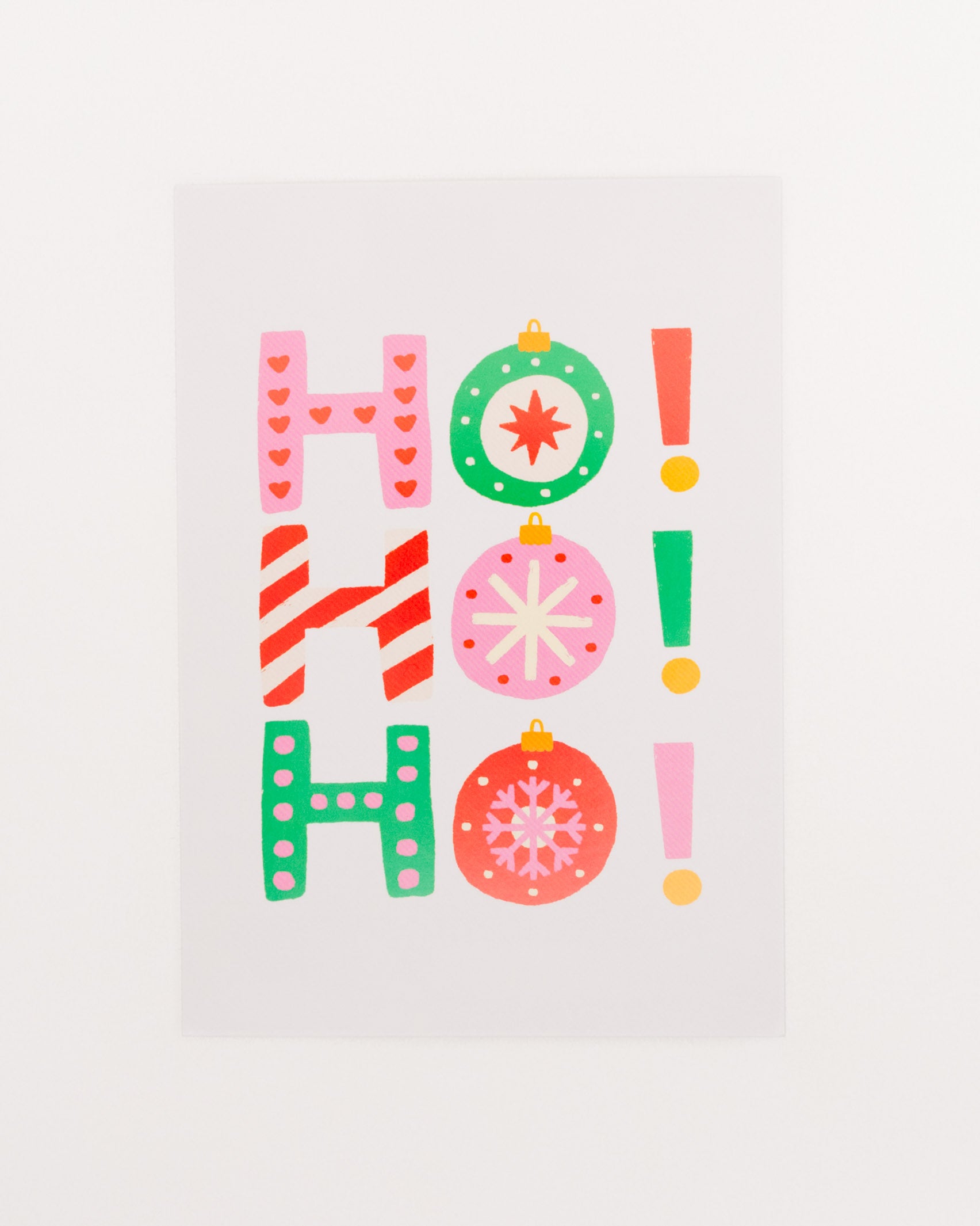 Postkarte Ho Ho Ho - Broke + Schön