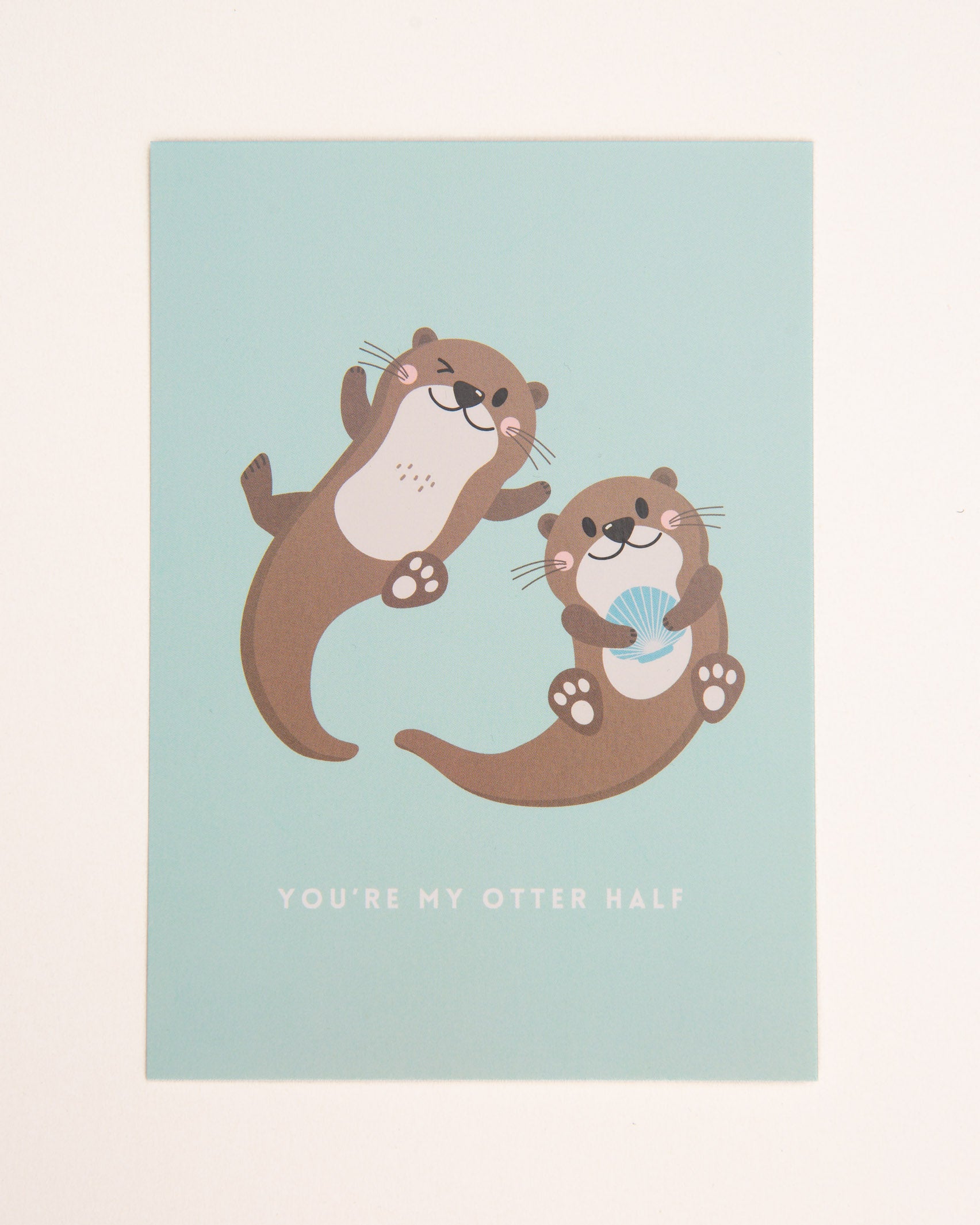 Postkarte You're my otter half - Broke + Schön