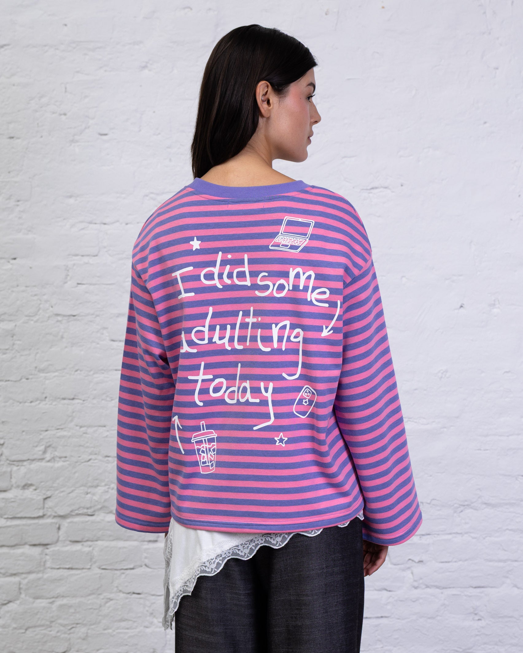 Langarmshirt I Did Some Adulting Today