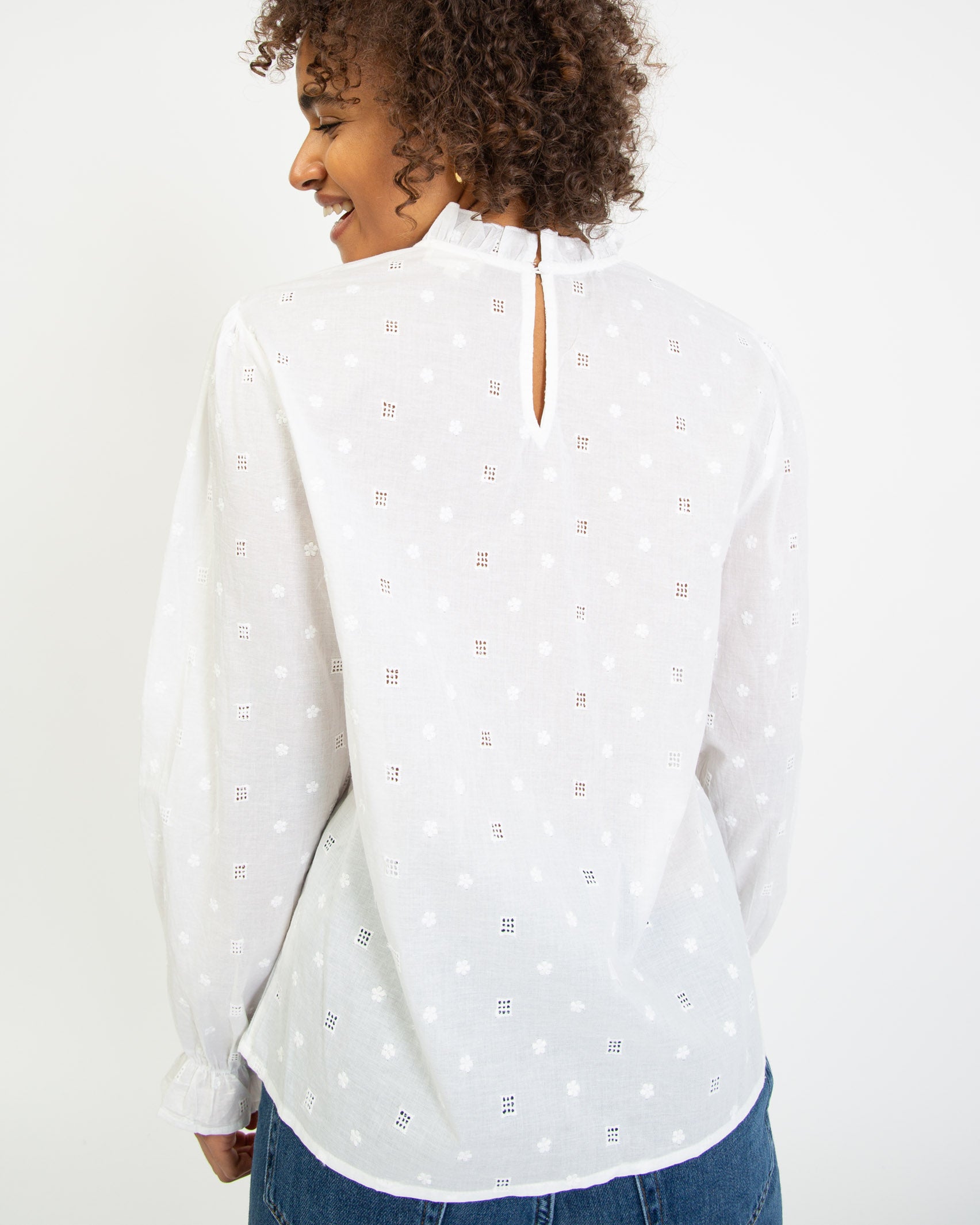 Langarmbluse mit Schleifen - Broke + Schön