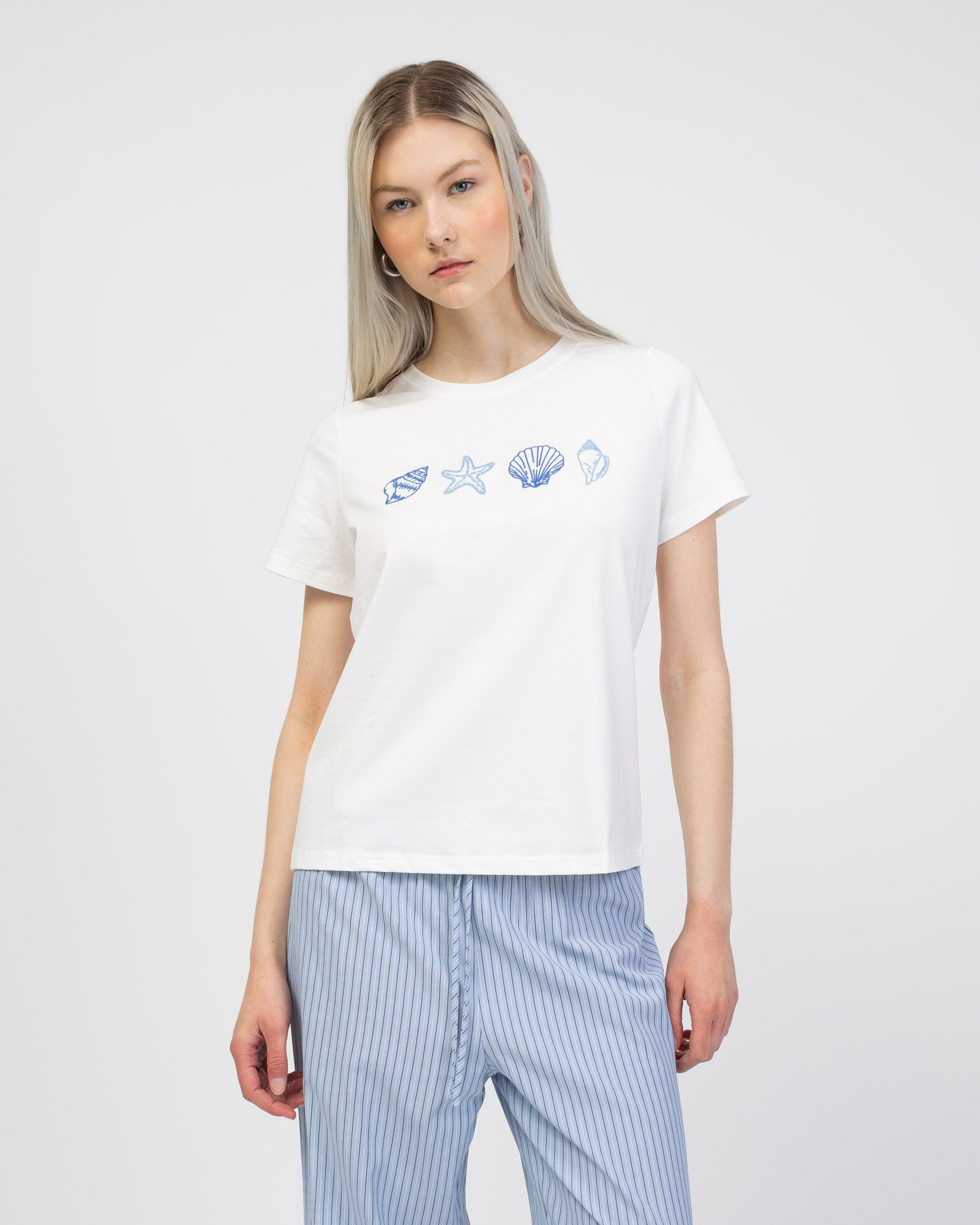 Shirt mit Meeresprint