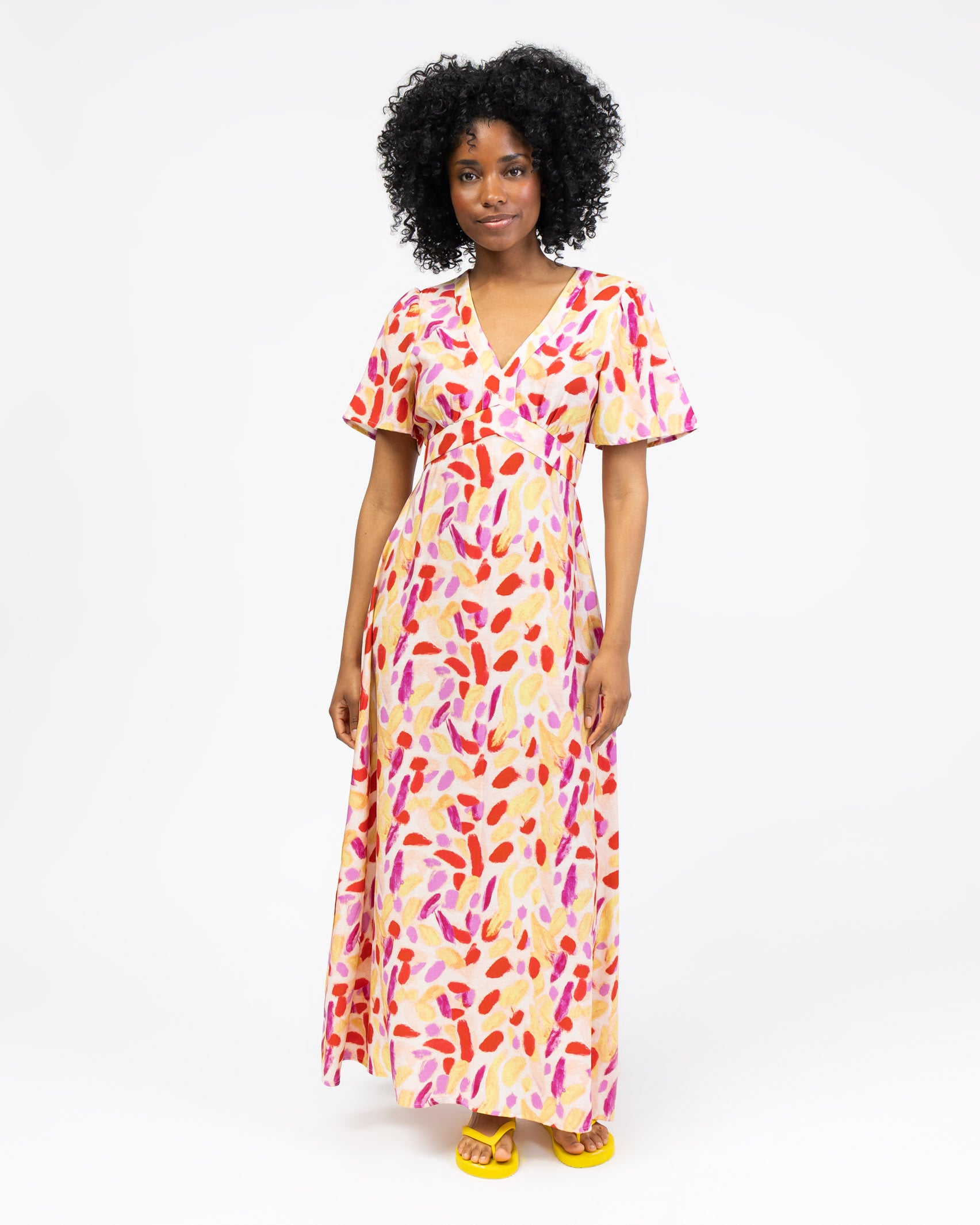 Maxikleid in sommerlichen Farben