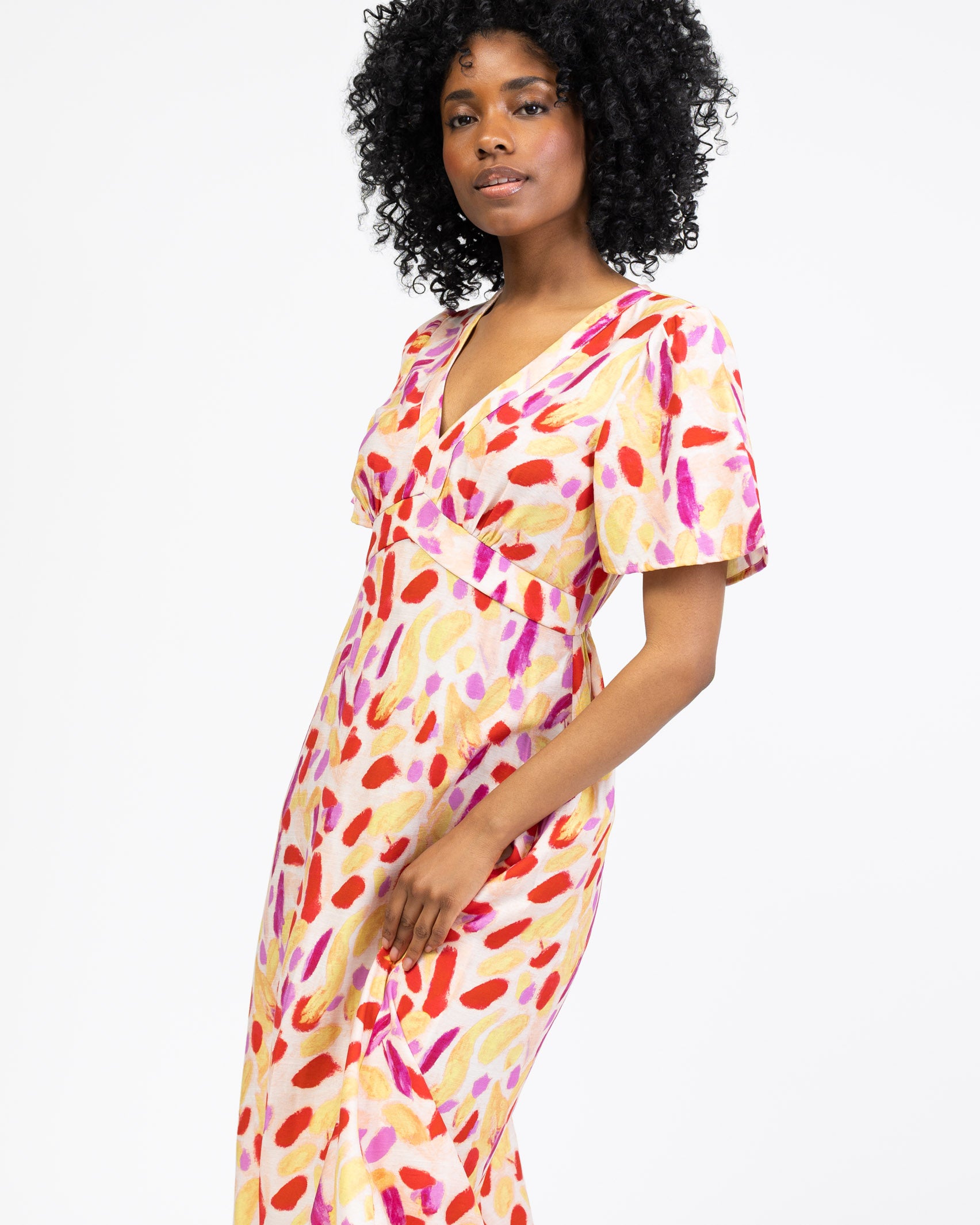 Maxikleid in sommerlichen Farben