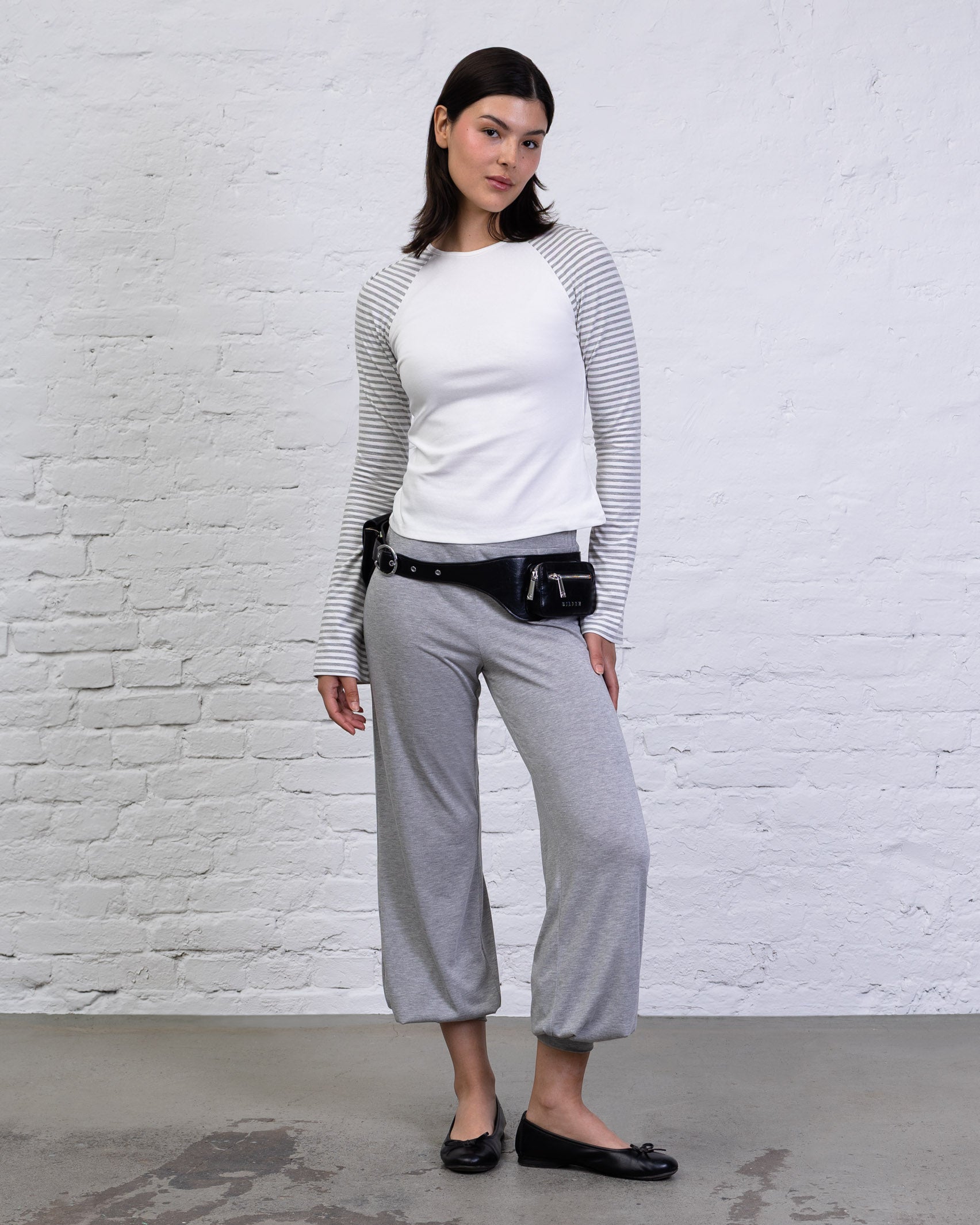 Raglan Langarmshirt mit Streifen