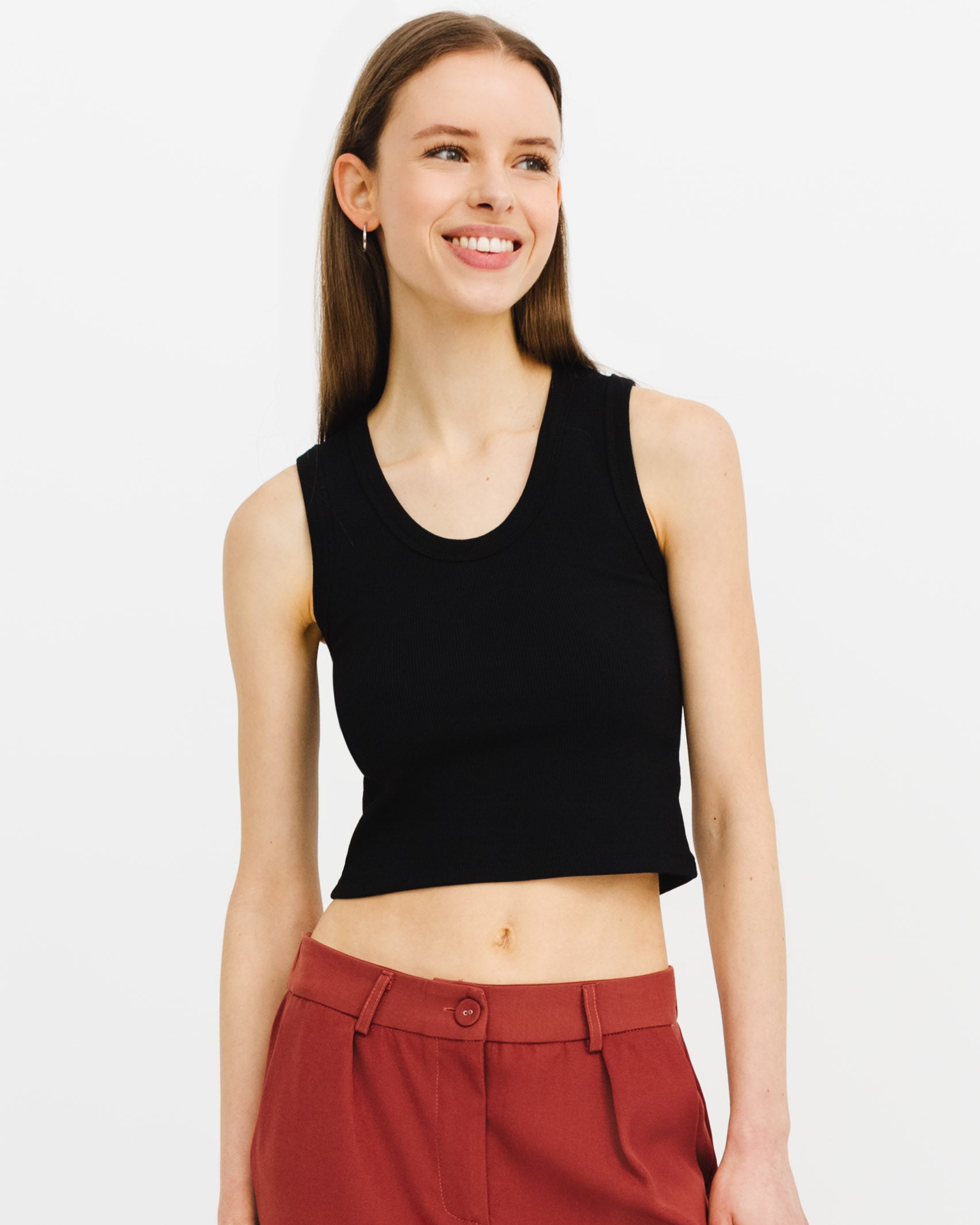 Kurzes geripptes Top - Broke + Schön