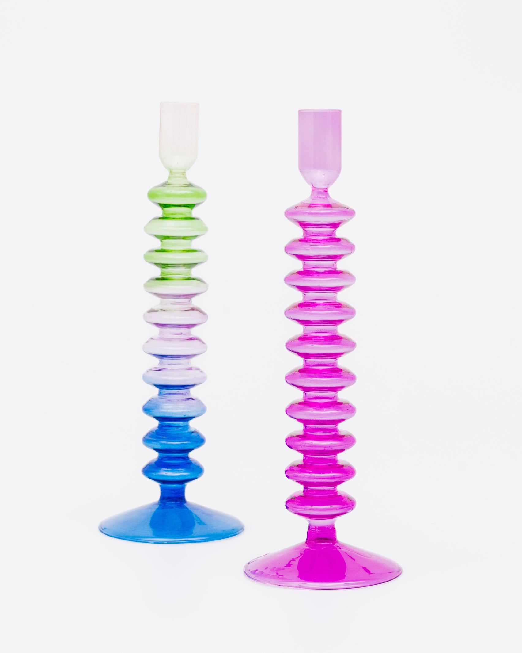 Kerzenständer mit geriffelter Optik - Broke + Schön